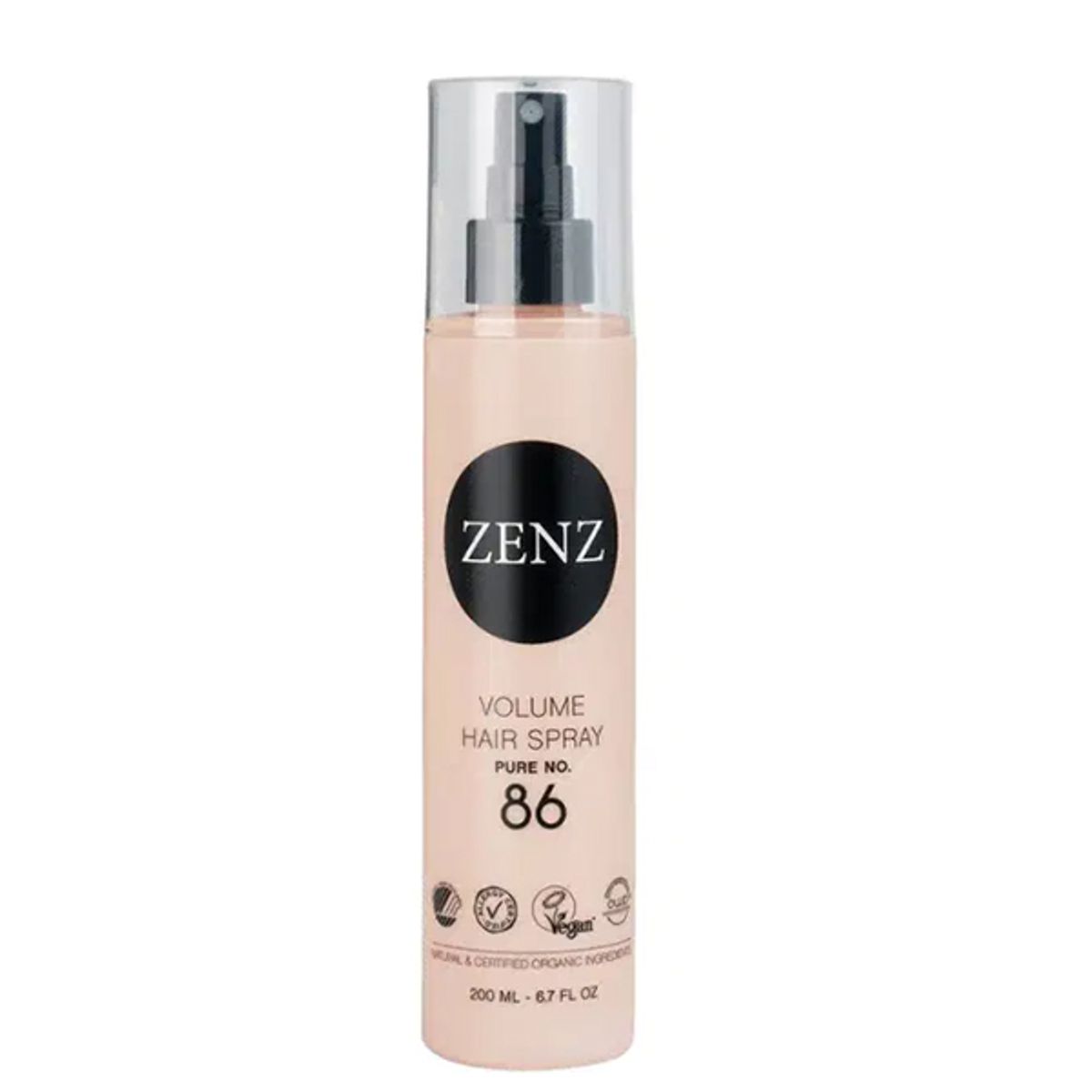 Zenz Organic Volume Hair Spray Pure No. 86, 200 ml