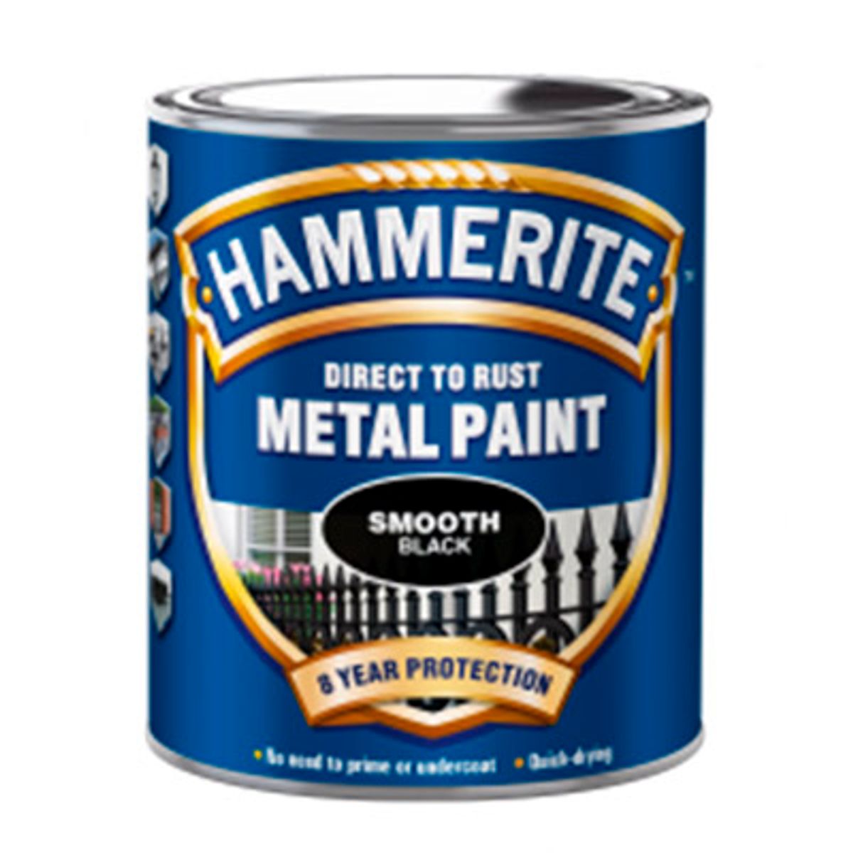 Hammerite Metal Maling - 750 ml. Hammerlak - Sort