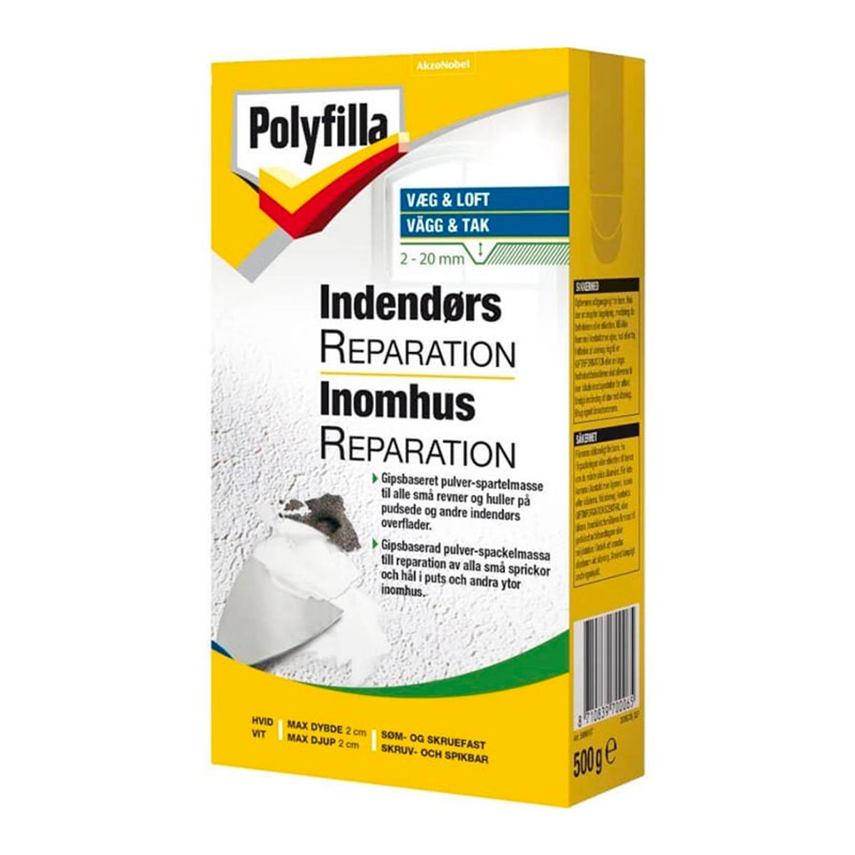 Polyfilla Indendørs Husrep - 500 gr.