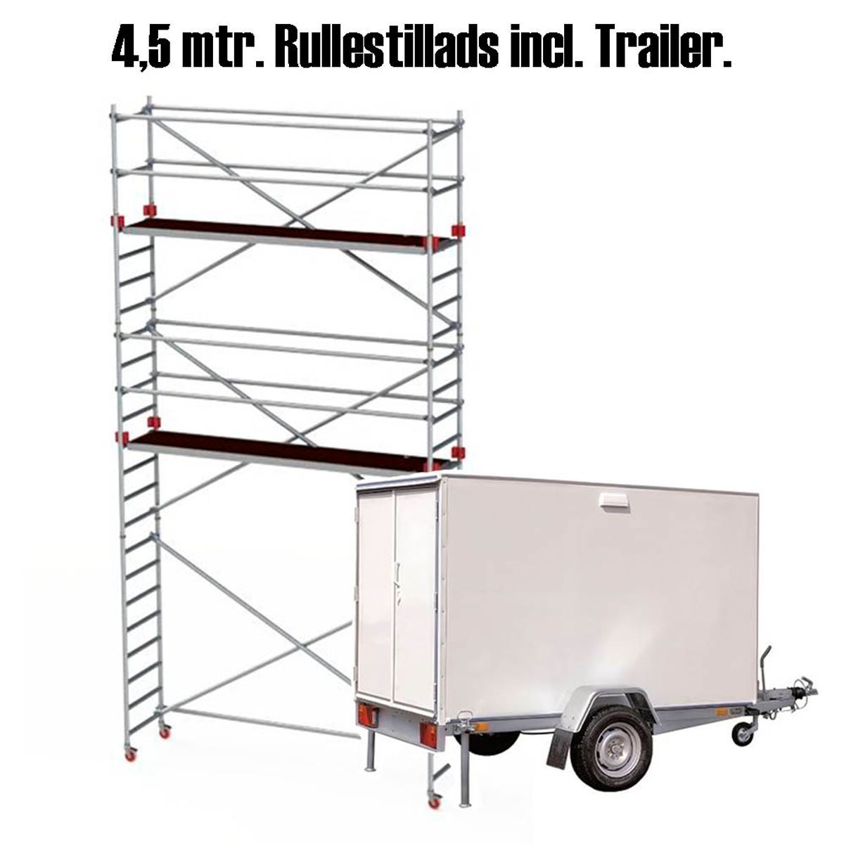 Lej stillads og trailer fra 500 kr. 24 timer