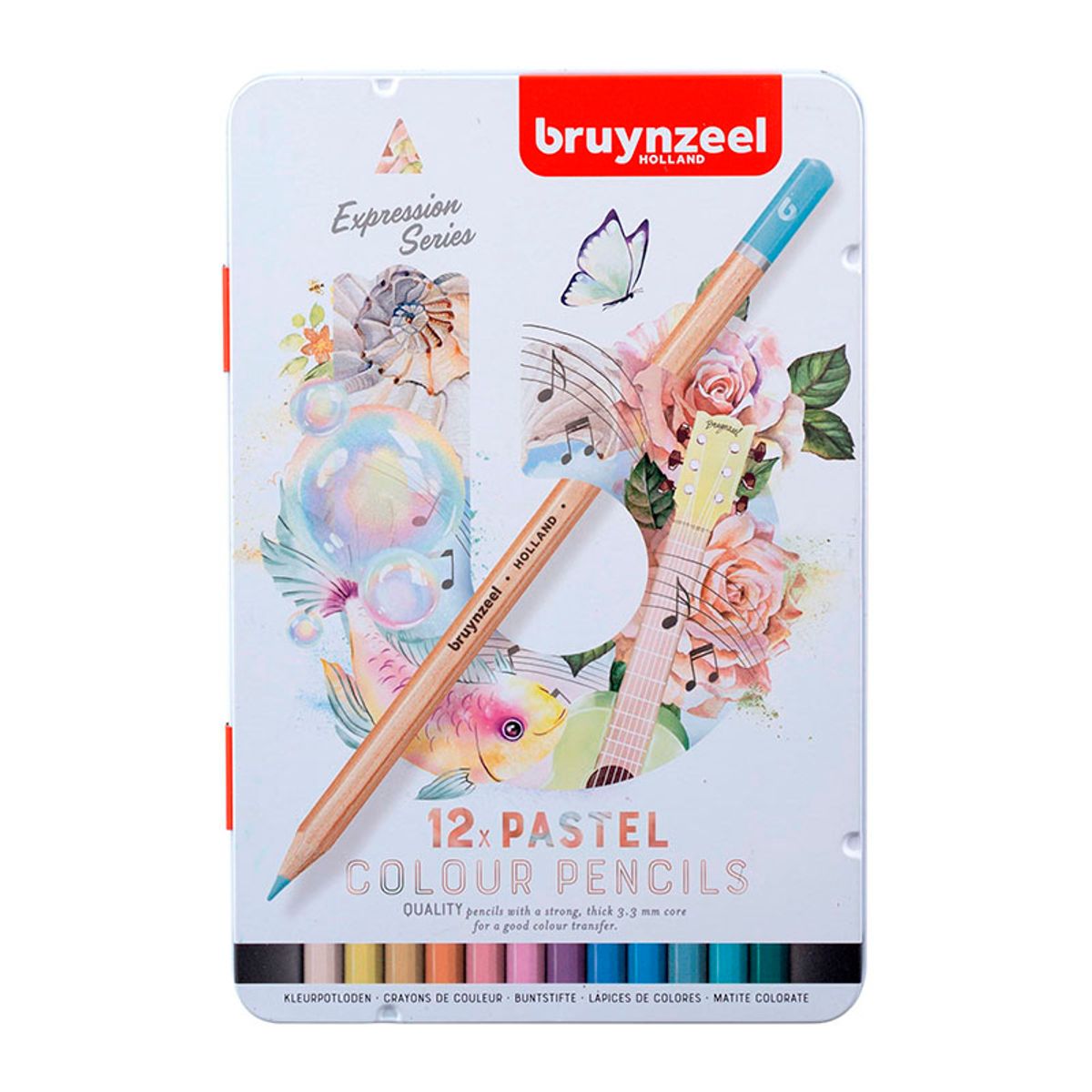 Bruynzeel colour pencils pastel - 12 stk...