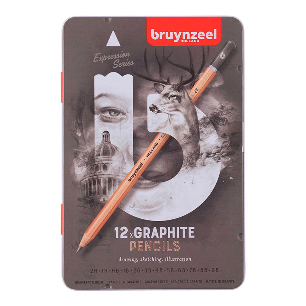 Bruynzeel graphite blyantsæt - Fast Lavp...