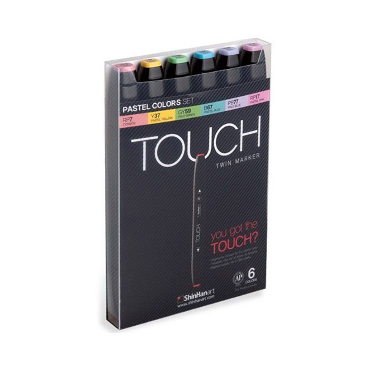 Touch Twin Marker - sæt m/6 populære pas...