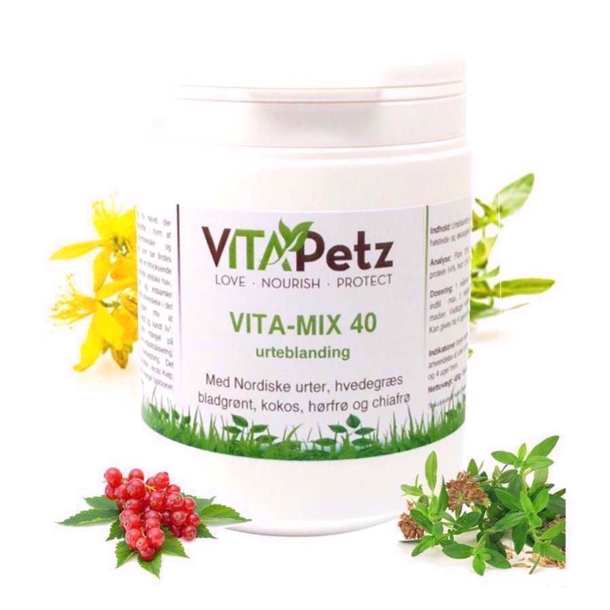 VitaPetz Vita-Mix 40 urter, 800g