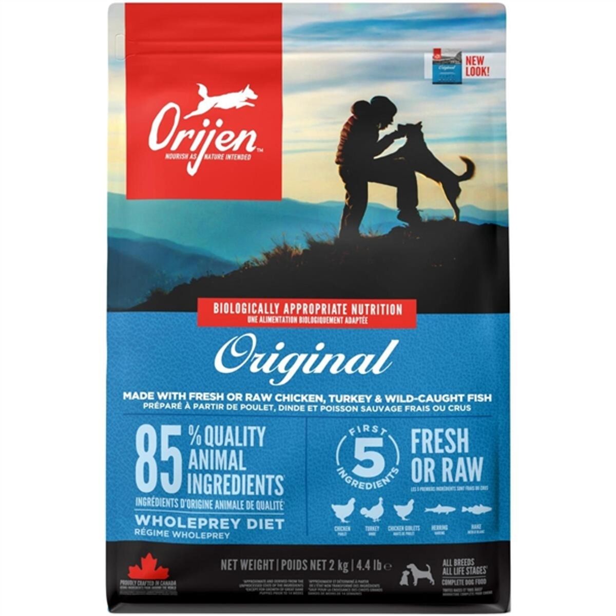 Orijen Adult hundefoder, 2 kg