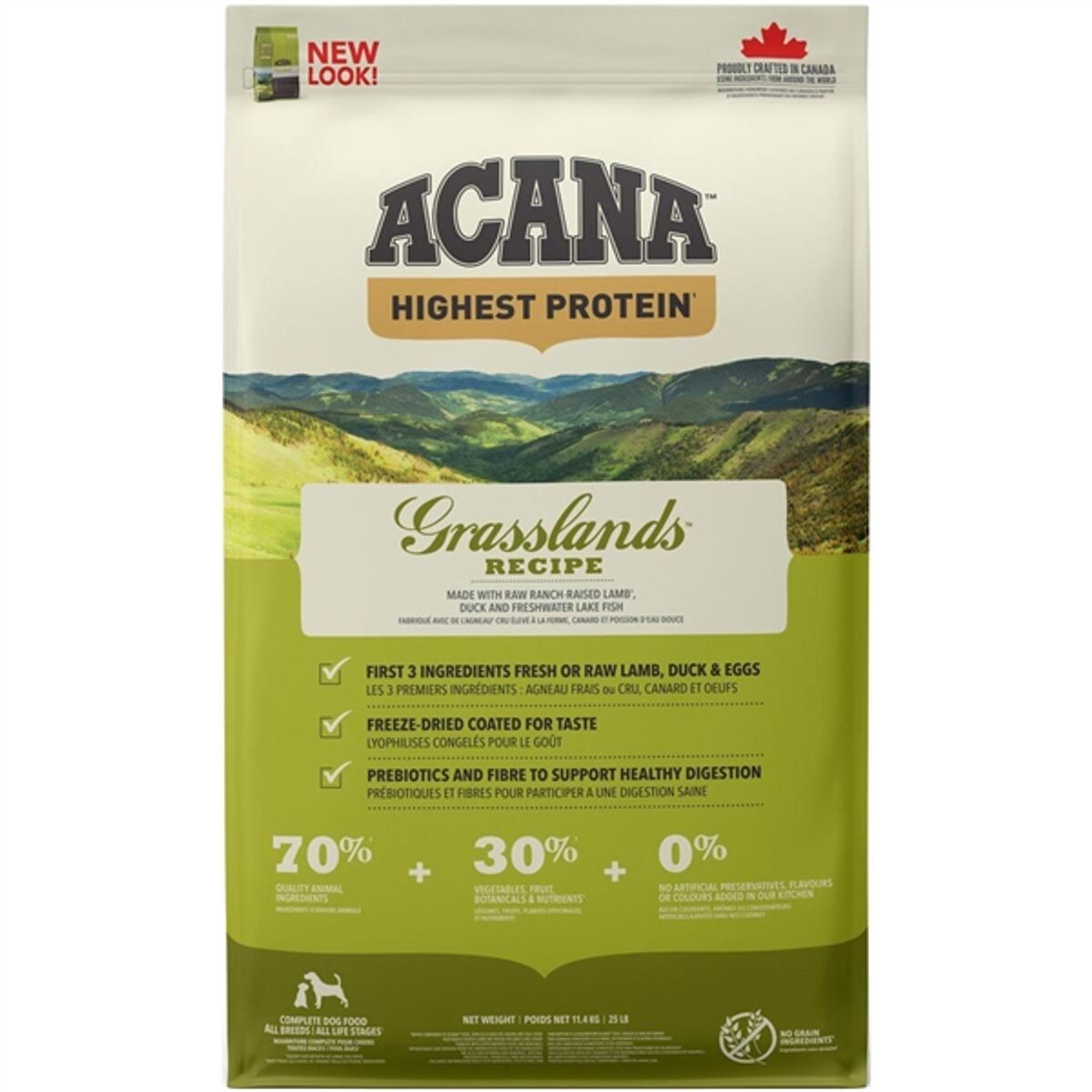 Acana Grasslands Recipe hundefoder, 11.4 kg