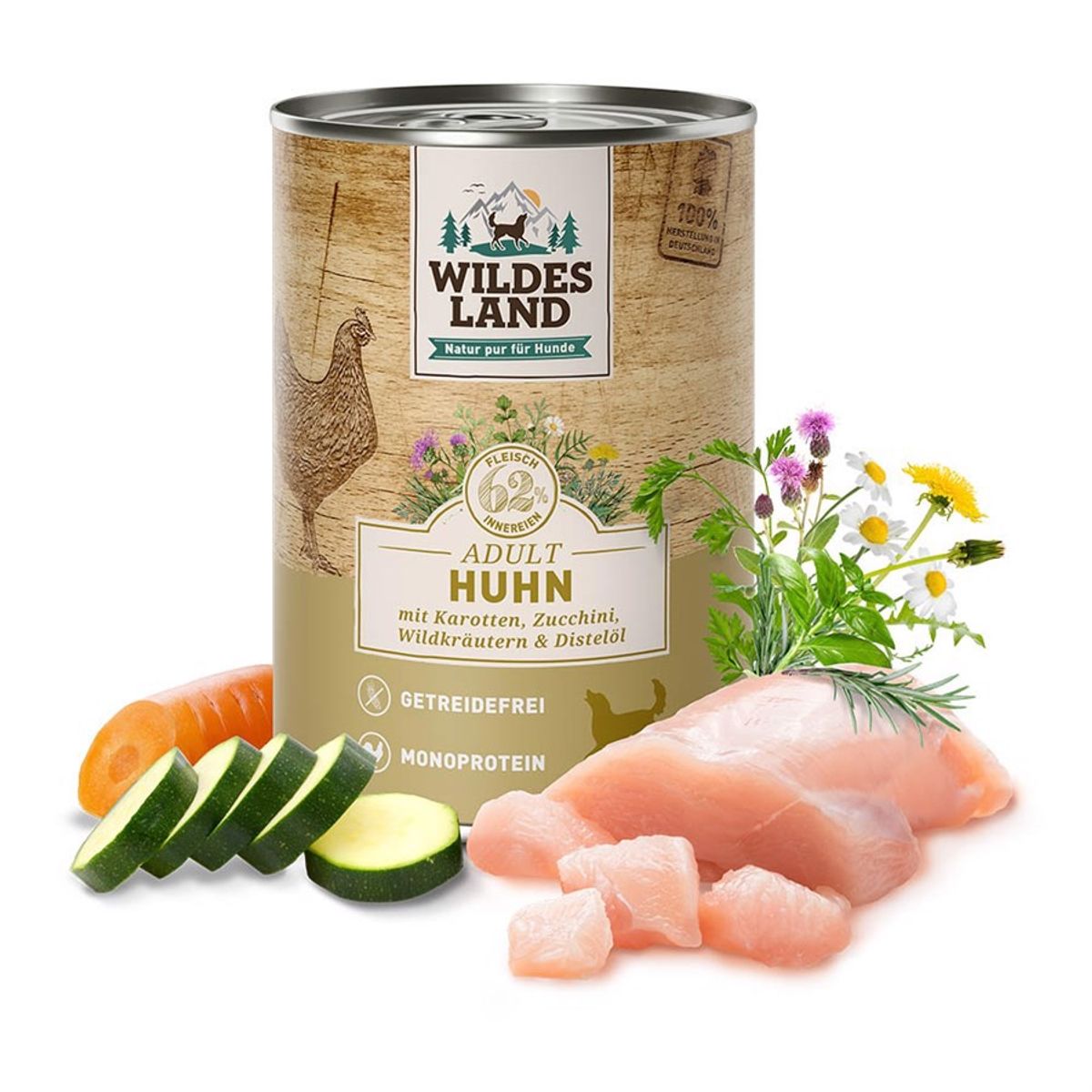 Wildes Land Kylling dåsemad, 400g