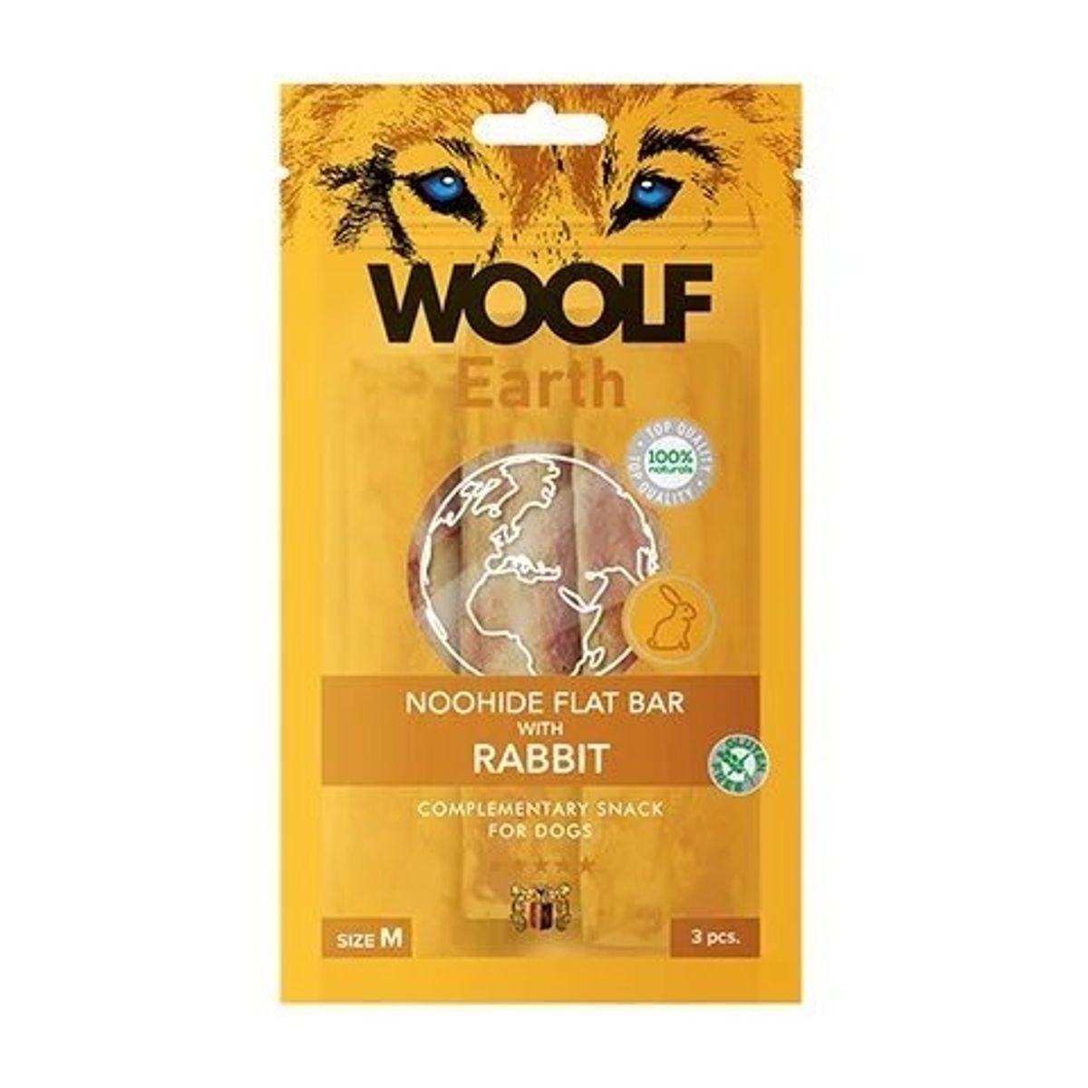 Woolf Noohide Sticks 3 stk medium, Rabbit