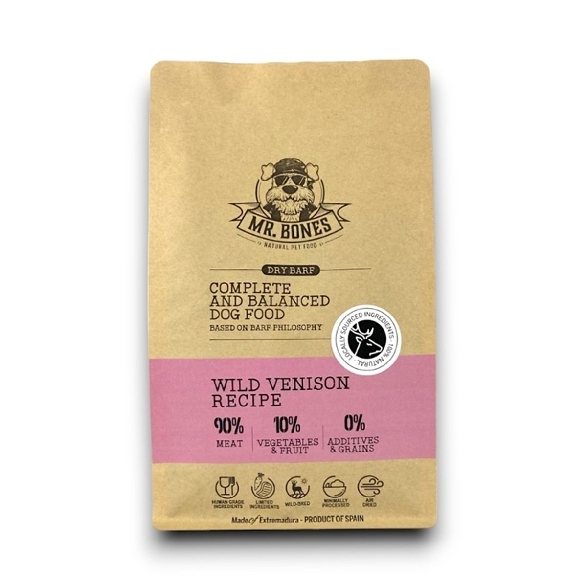 Mr. Bones Dry BARF Wild Venison Recipe, 450g