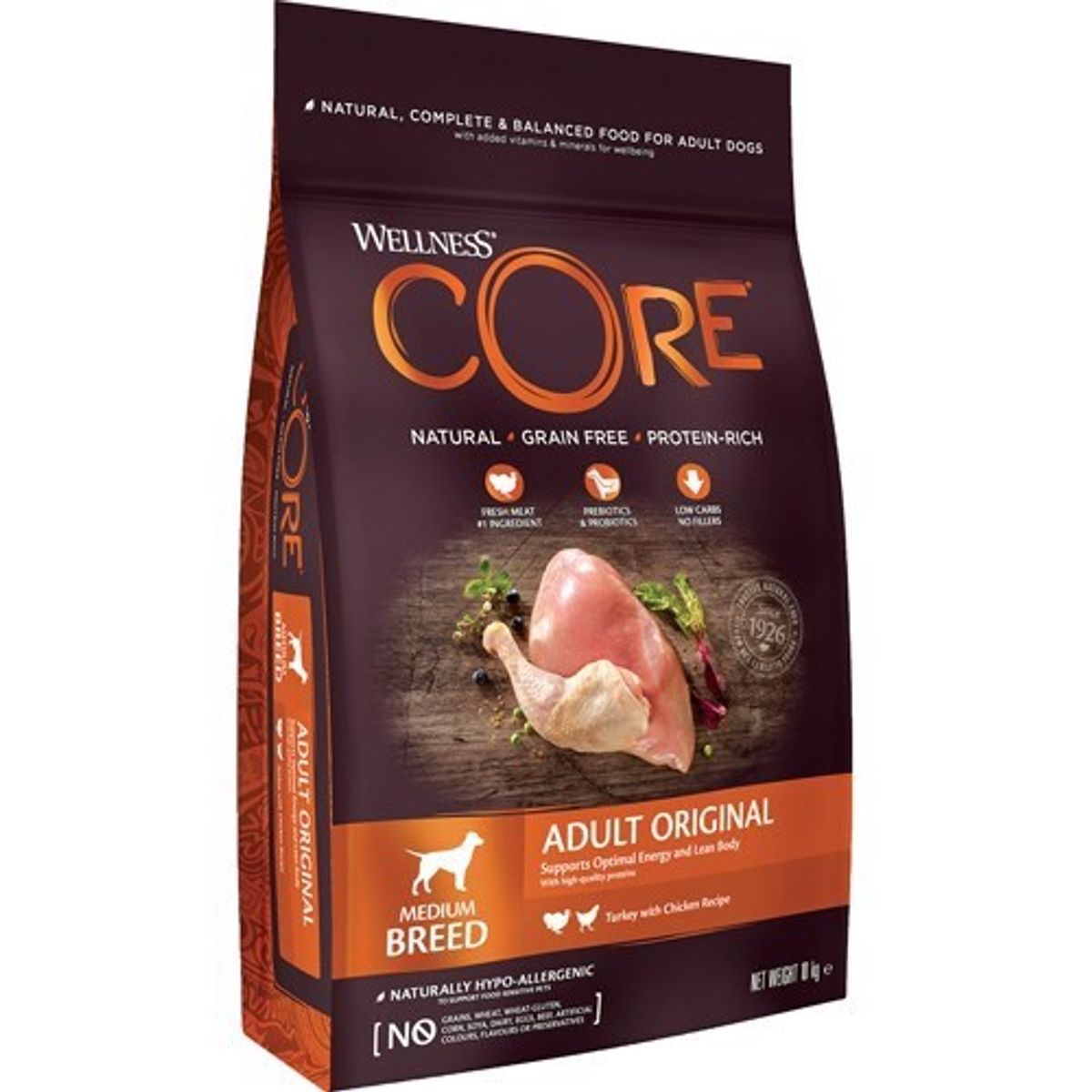 Wellness Core Adult Medium Breed Original, 10 kg