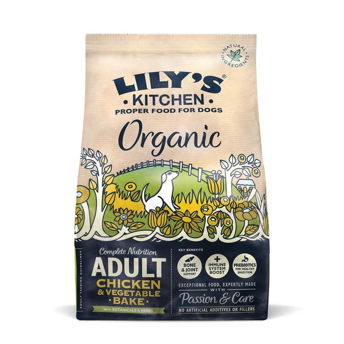 Lilys Kitchen tørfoder Organic Chicken Bake, 2.5 kg