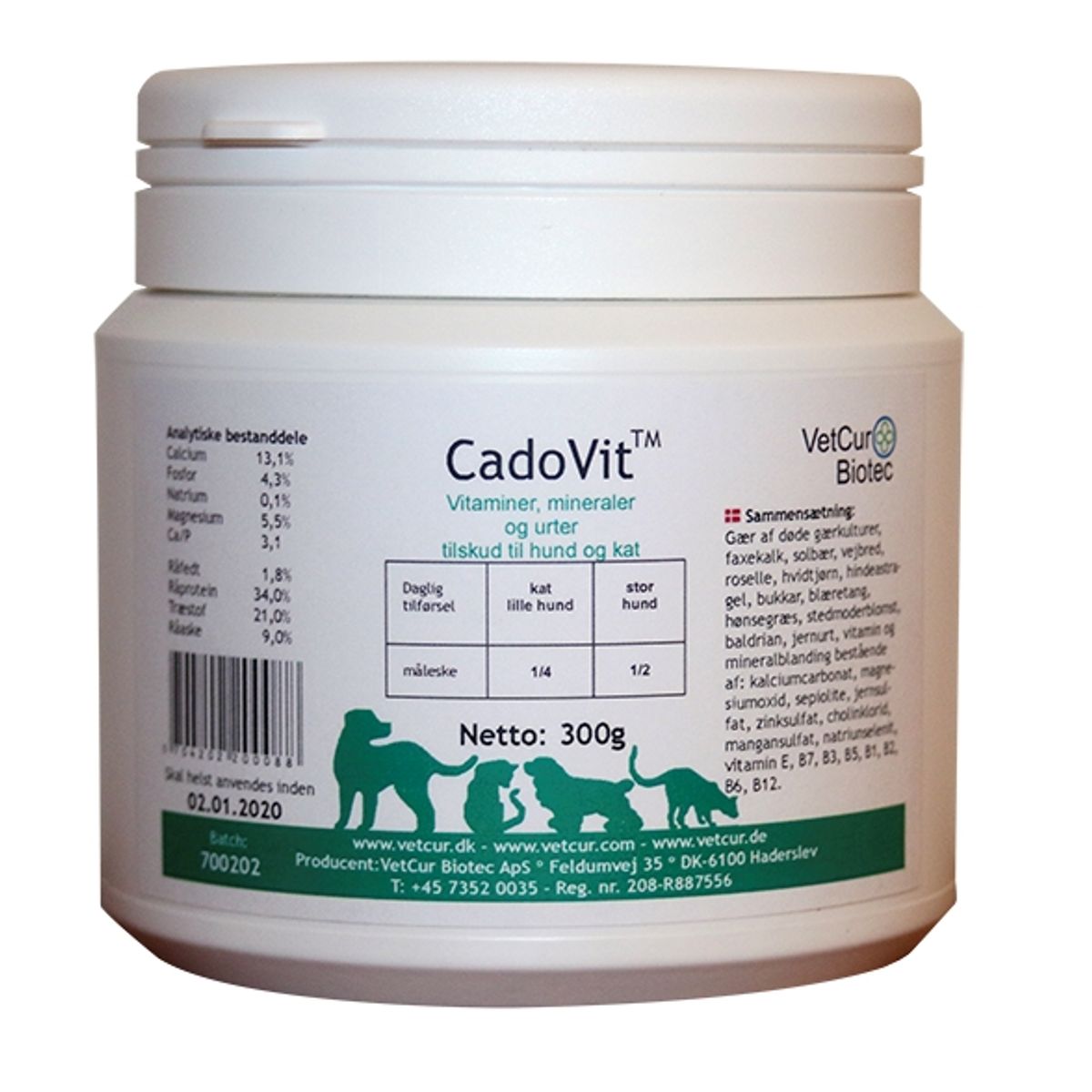 CadoVit barf tilskud, 130 gr.