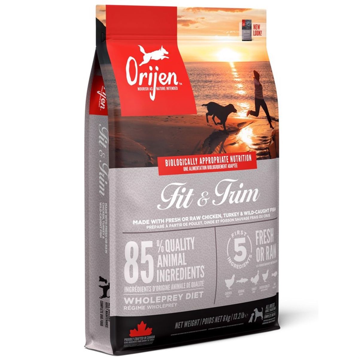 Orijen Fit & Trim slankefoder med fjerkræ og fisk, 11.4 kg