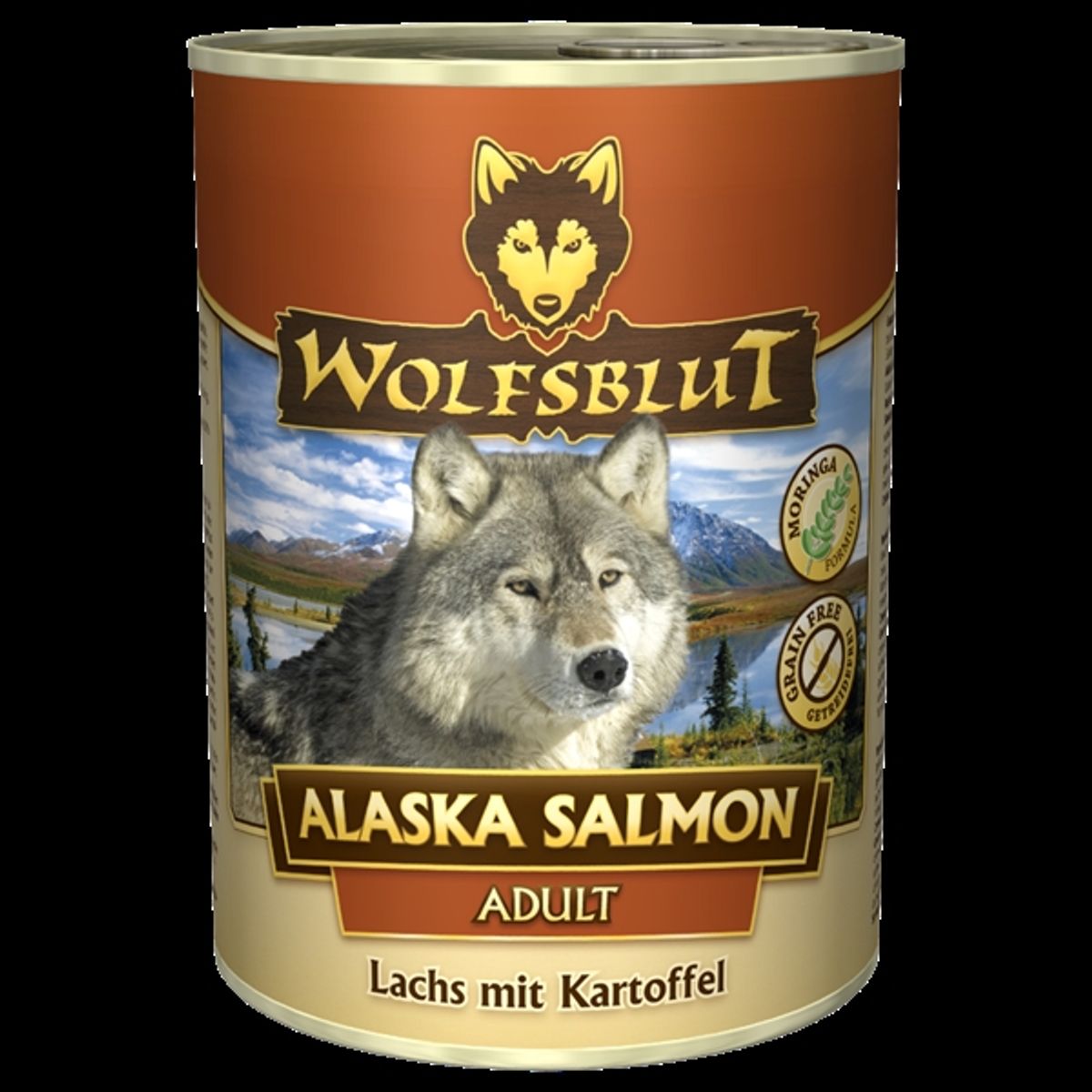 WolfsBlut Alaska Salmon Adult dåsemad, 395g