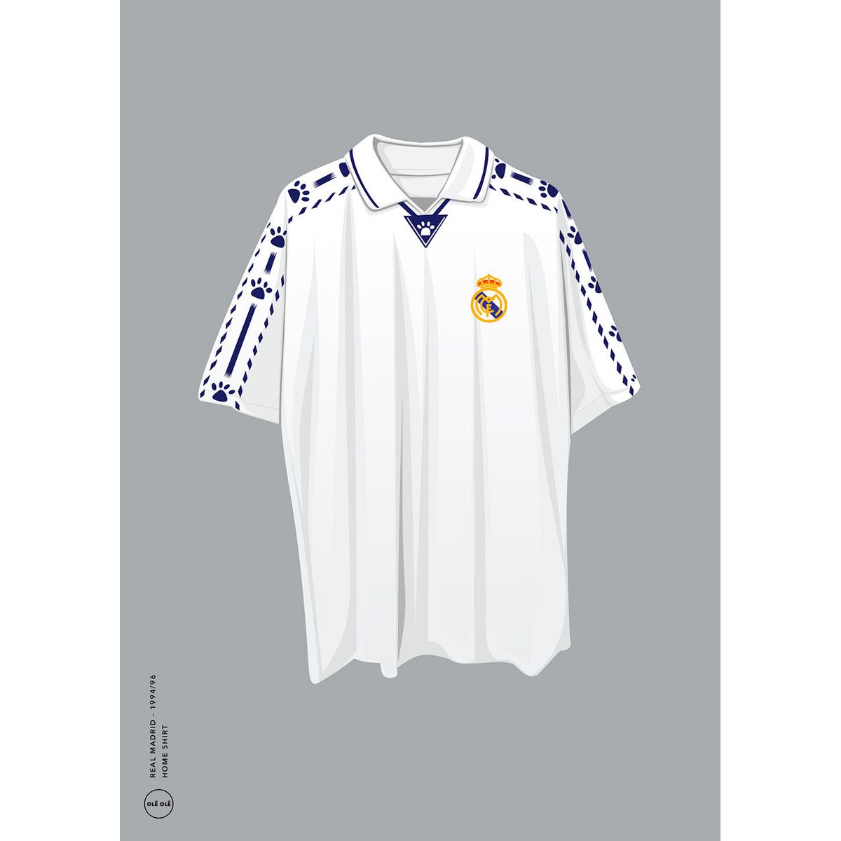 Real Madrid - Home Shirt 1994/96 af Ol? Ol?