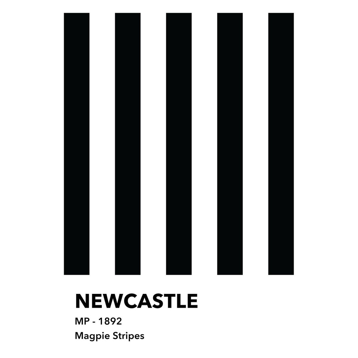 Newcastle - Magpie Stripes af Ol? Ol?