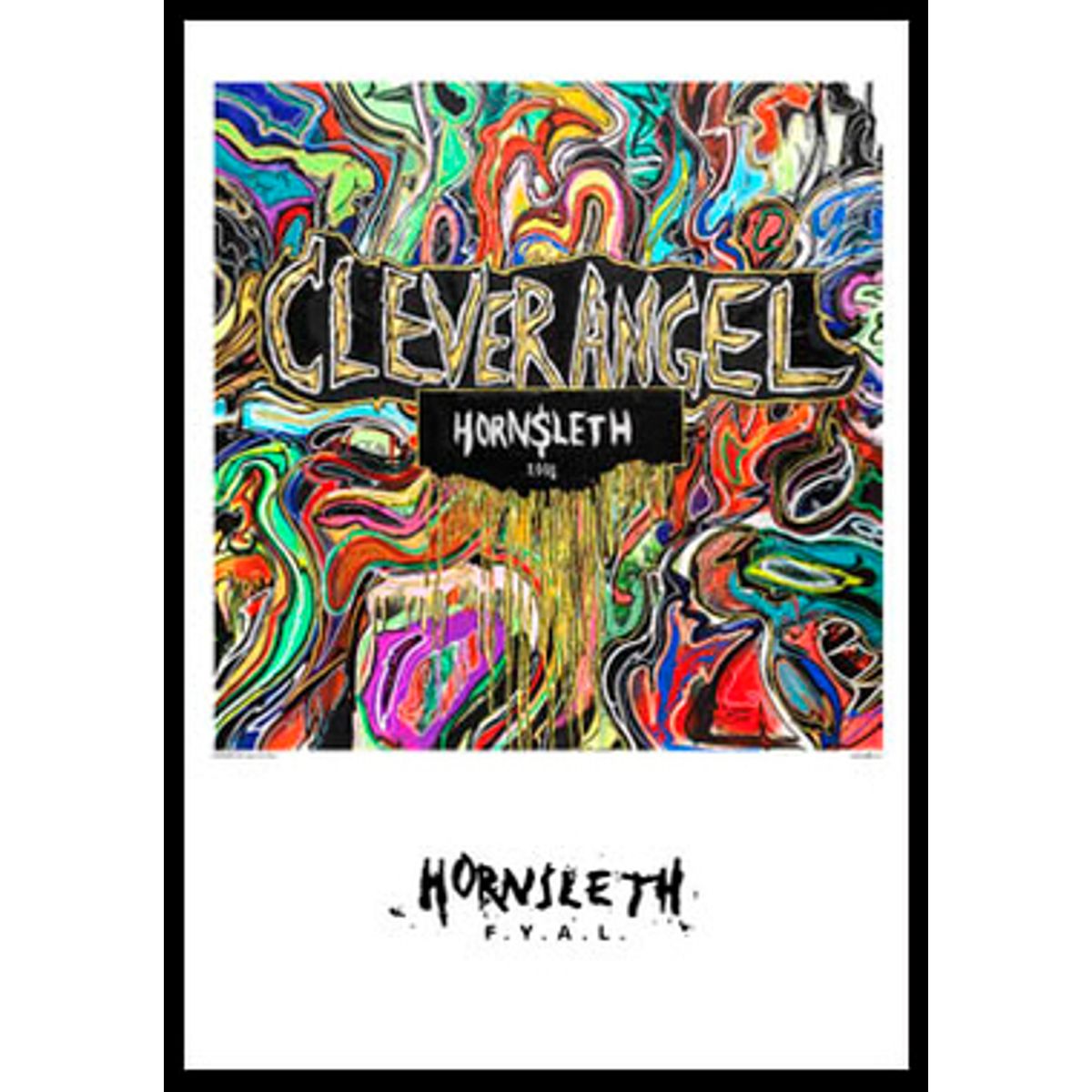 Clever Angel af Hornsleth, 230g Fine Art papir, 50x70 cm