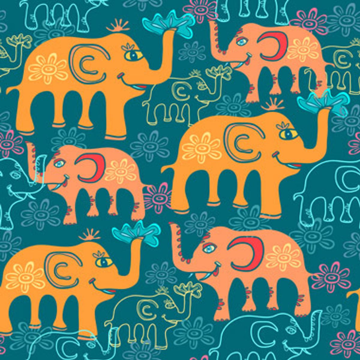 Elephants 2 af Illux Kids