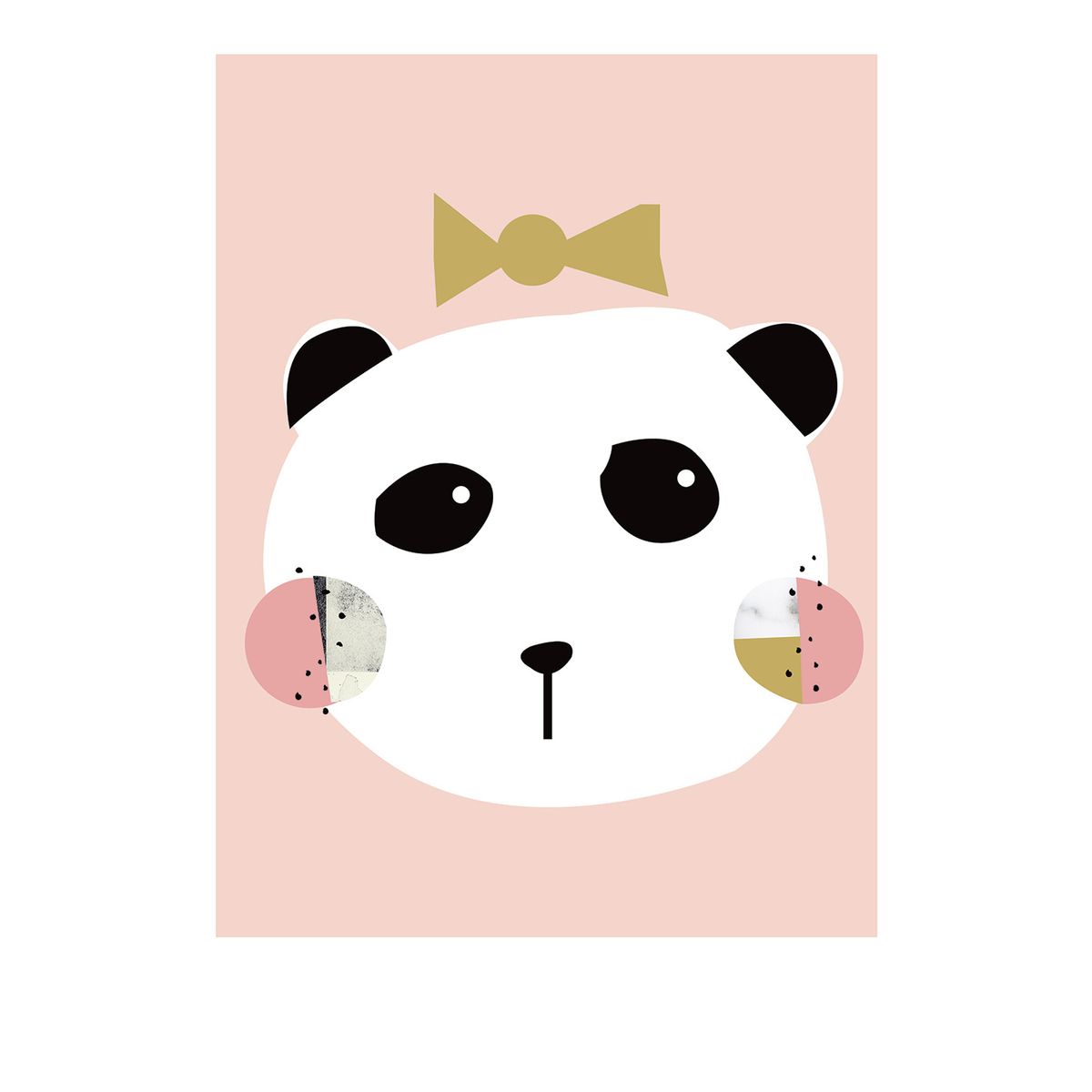 Little Ones Panda girl af Plakatwerket