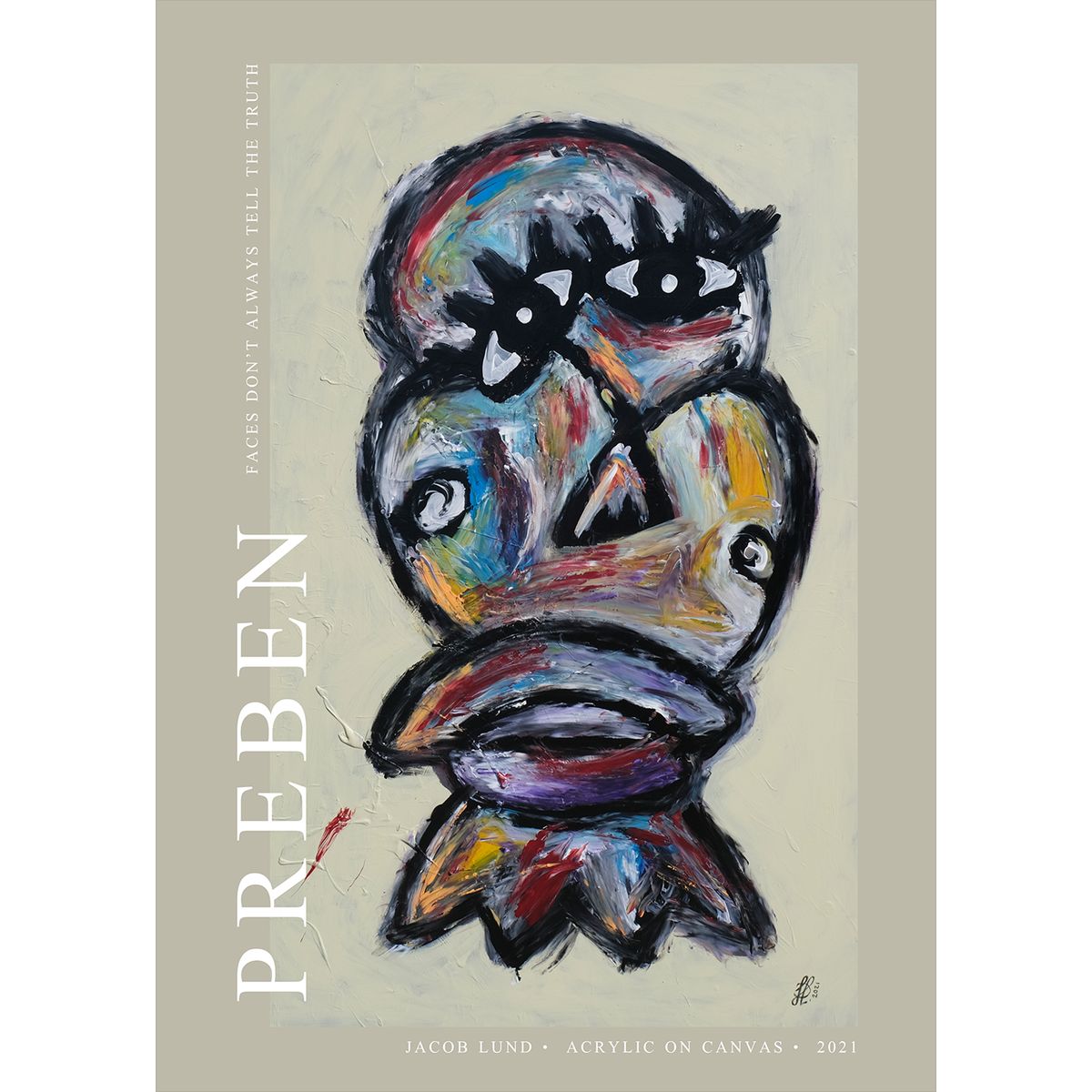 Preben poster af Jacob Lund Art