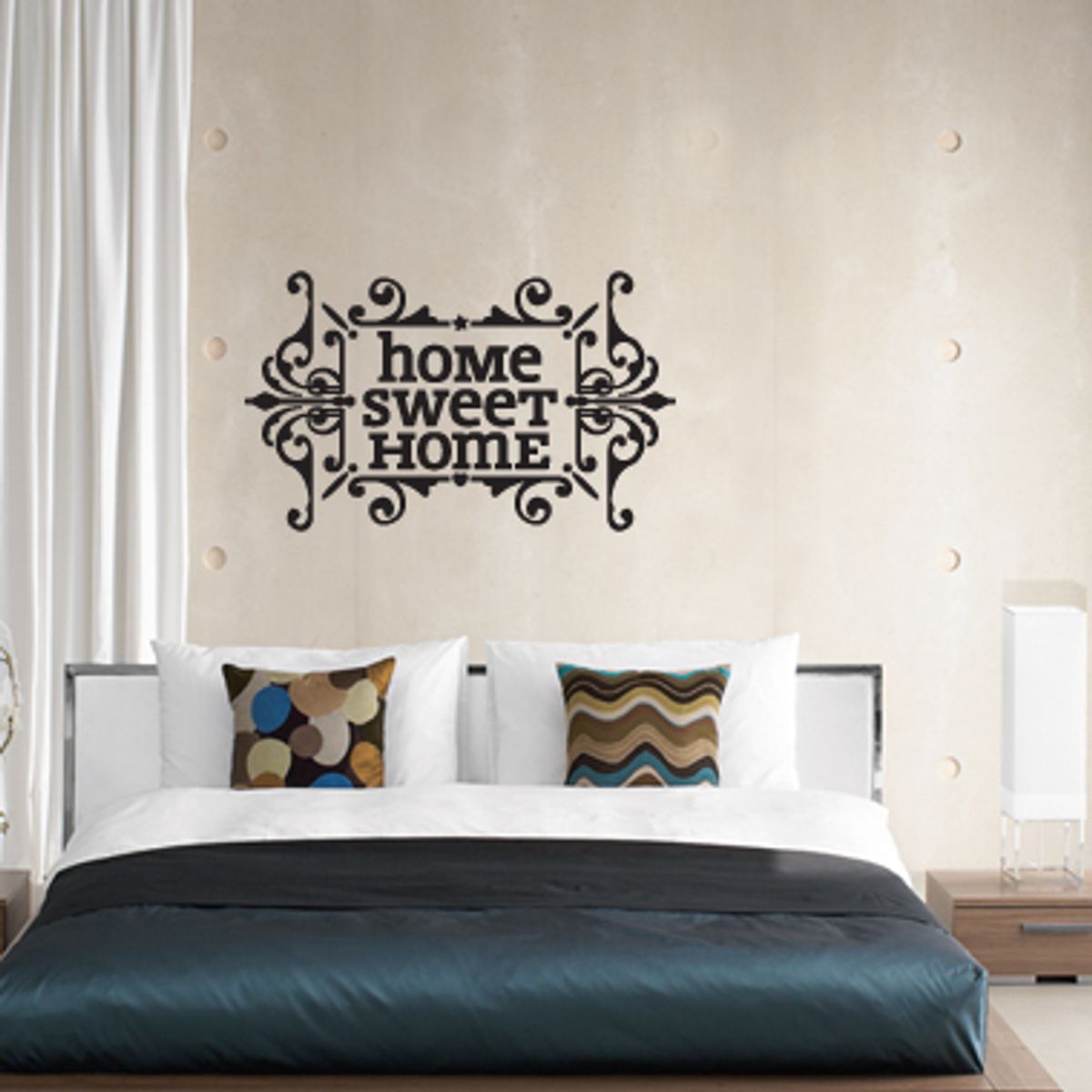 Home sweet home wallsticker af Alan Smithee, 60x37 cm