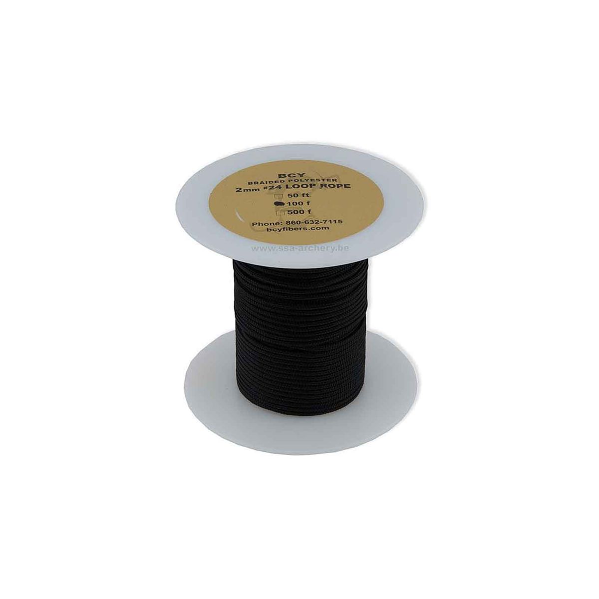 D LOOP ROPE #24 DIA 2.0MM - 100FT BLACK