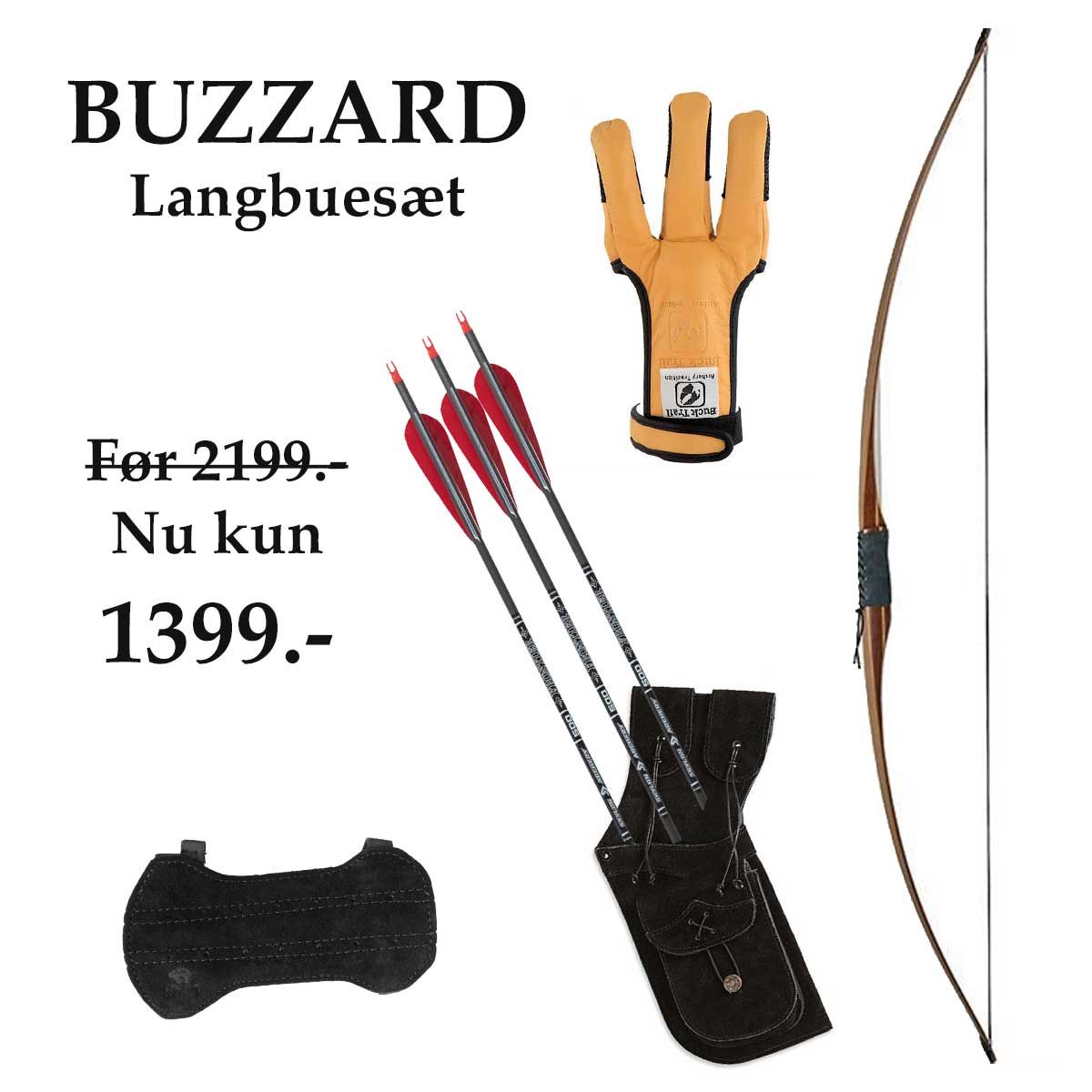 Touchwood Buzzard langbuesæt komplet-LH-40 pund