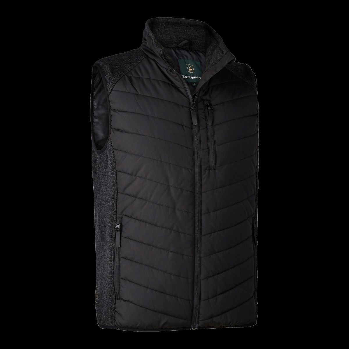 Deerhunter Moor Vatteret Vest med strik Black 5XL