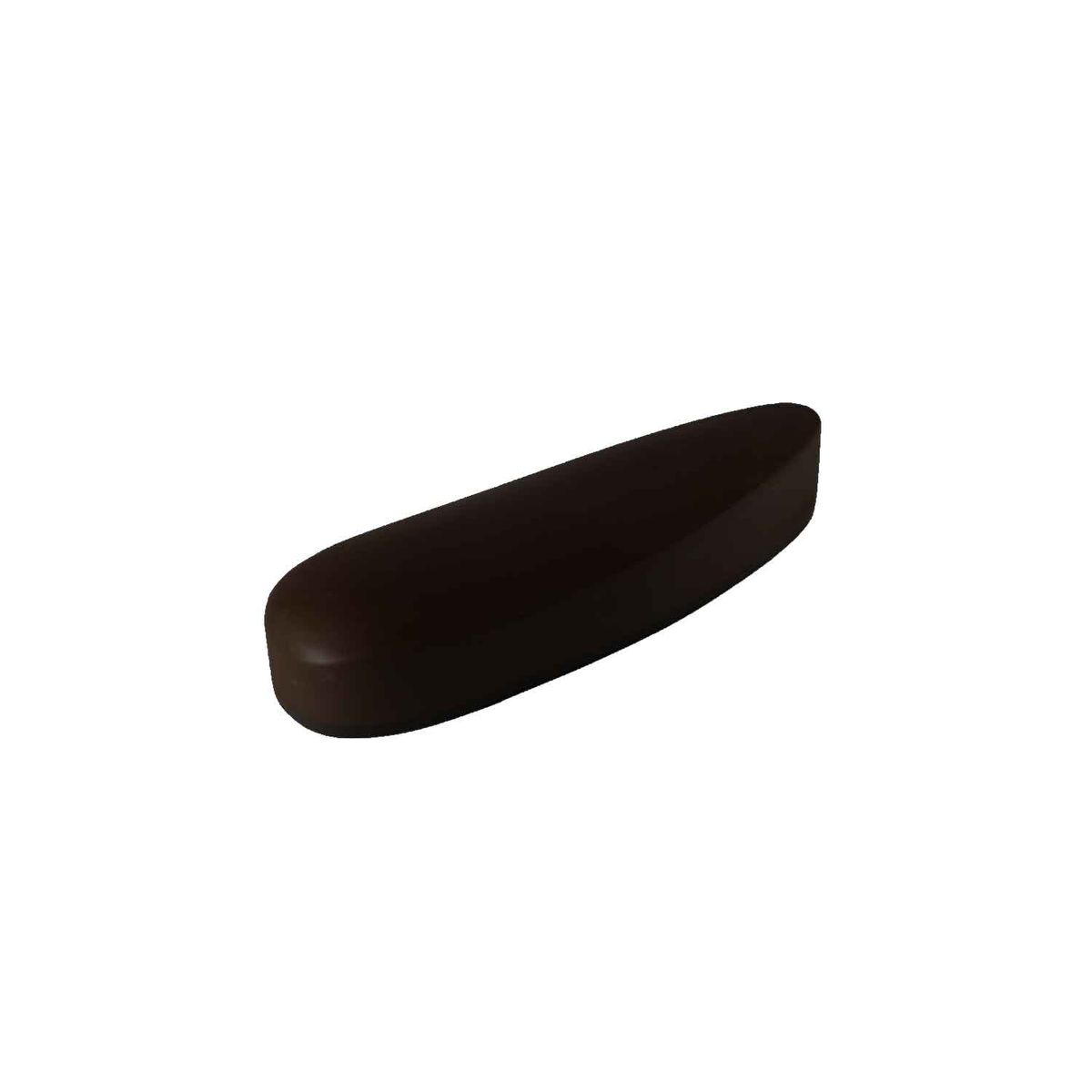 Wegu bagkappe blød masiv gummi 150x52 mm sort-30 mm