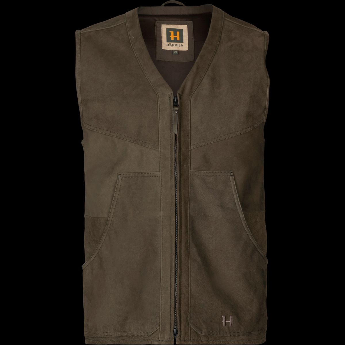 Härkila Pro Hunter leather waistcoat Willow green 58