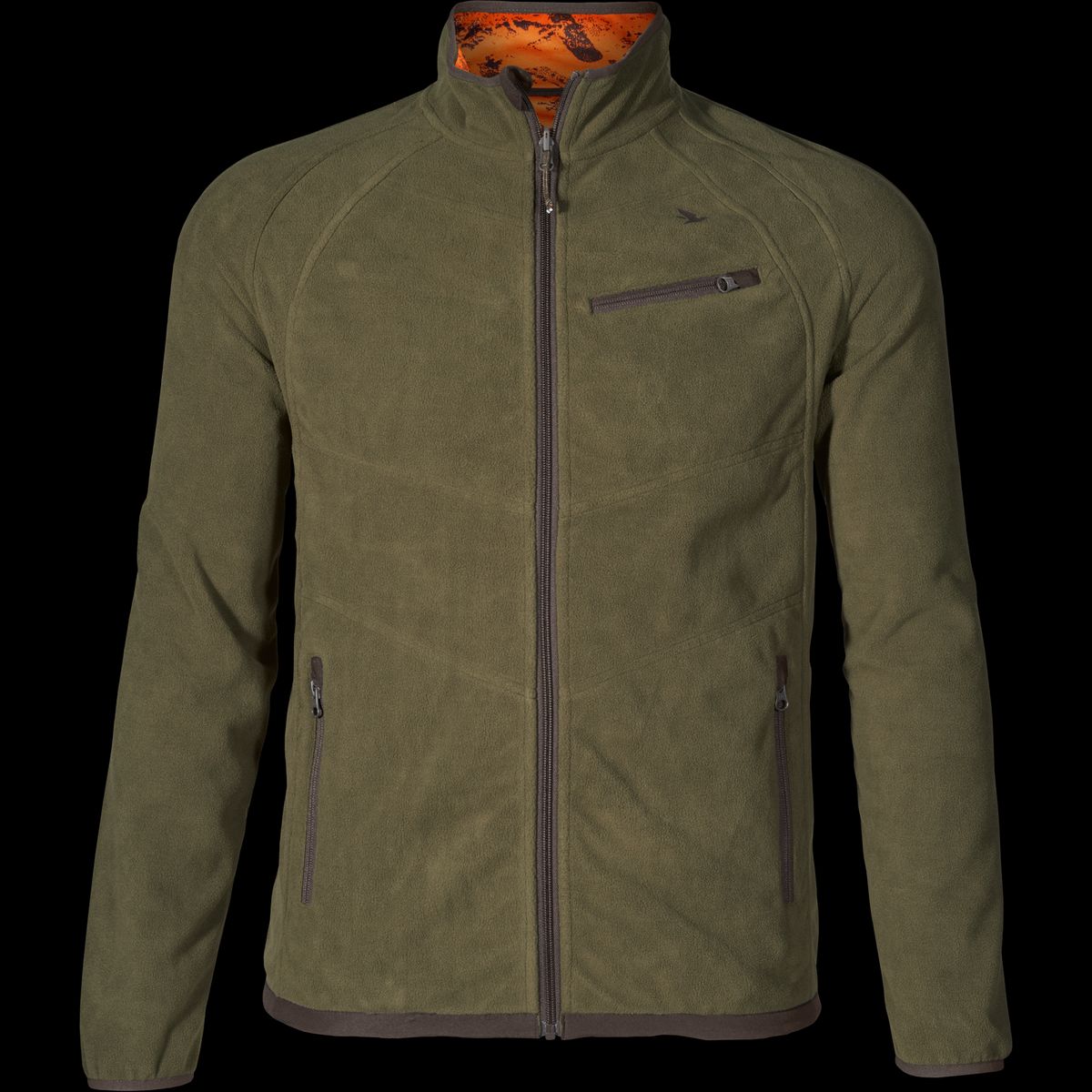 Seeland Vantage reversible fleece Pine green/InVis orange blaze M