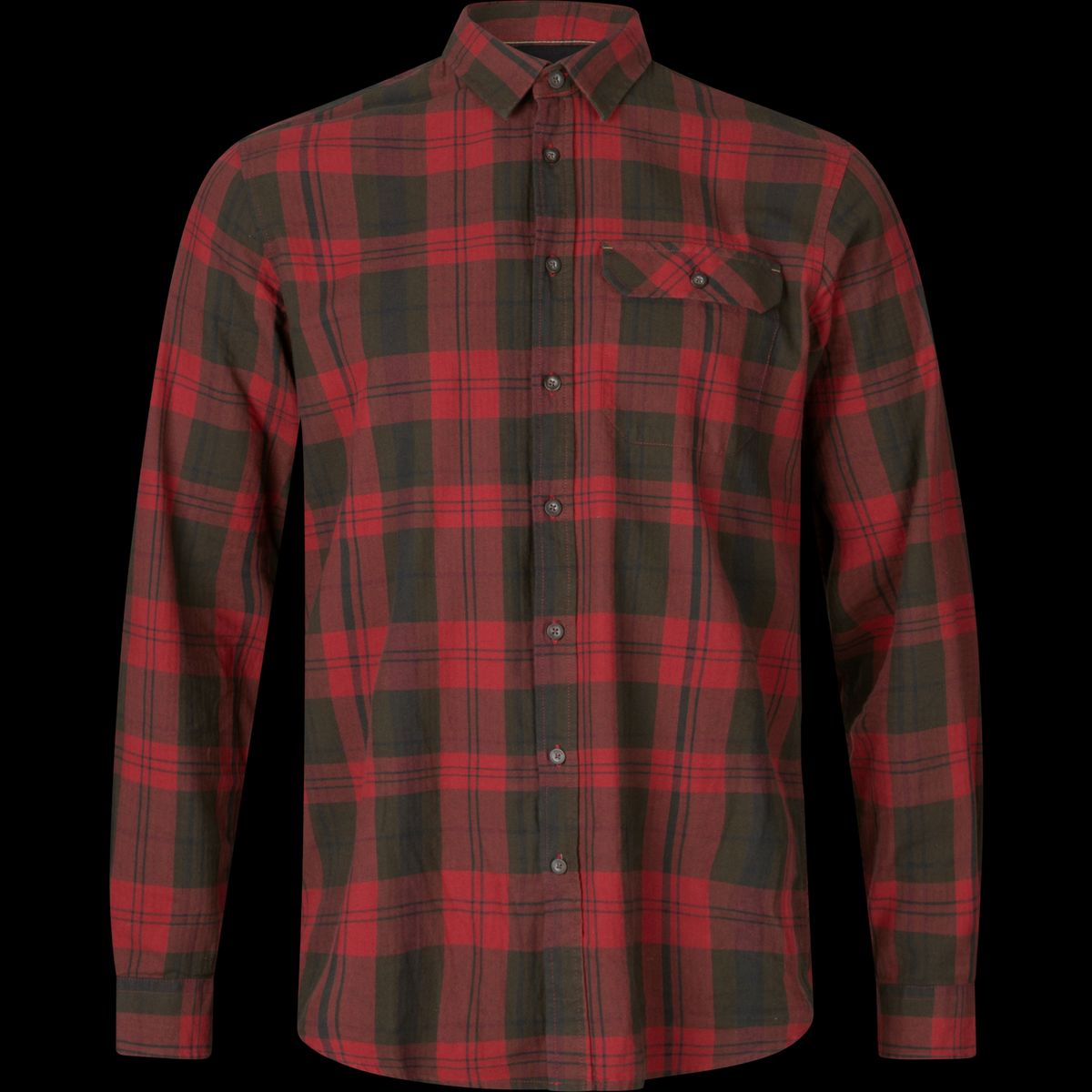 Seeland Highseat skjorte Red forest check-XXXL