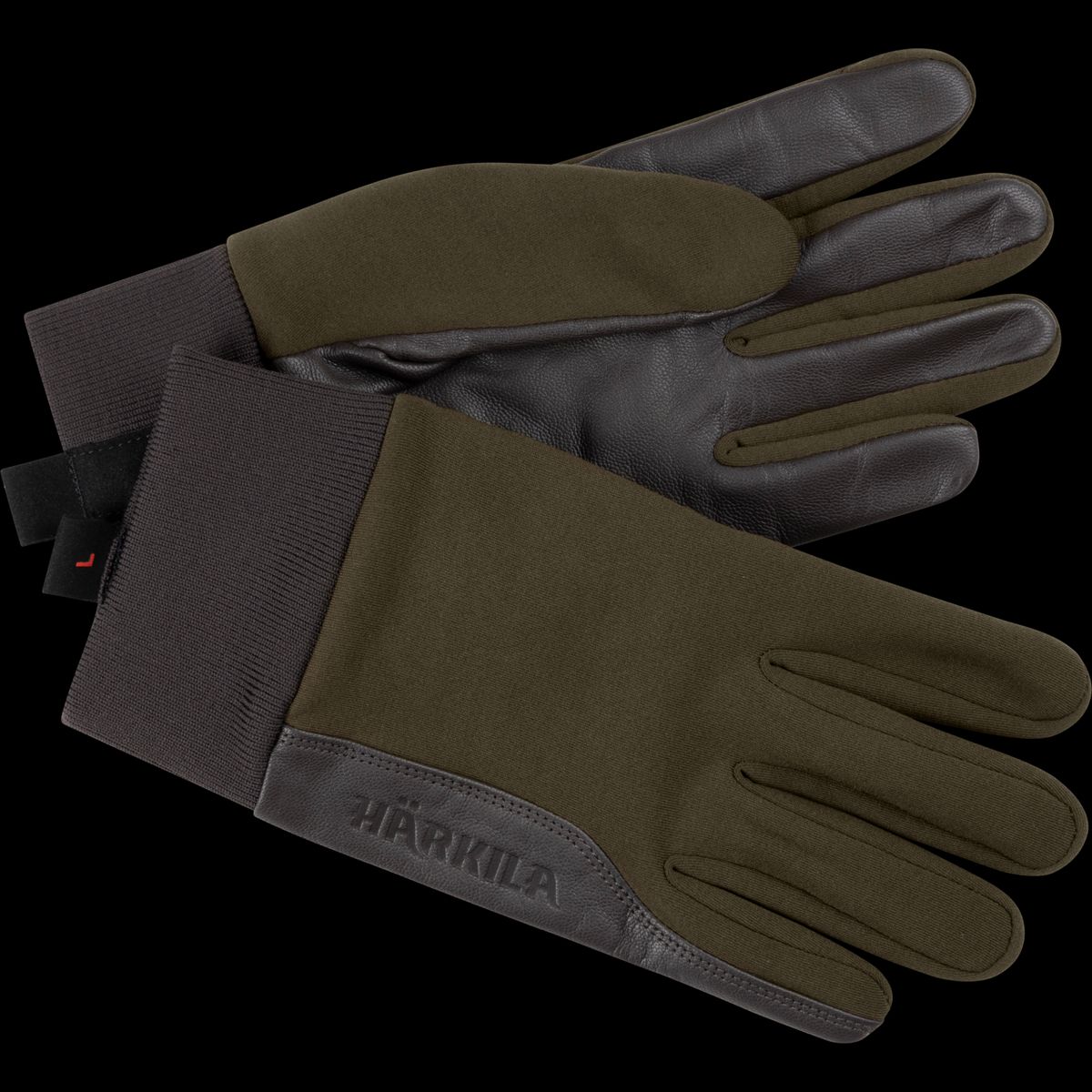 Härkila Driven Hunt shooting gloves Willow green/Shadow brown M