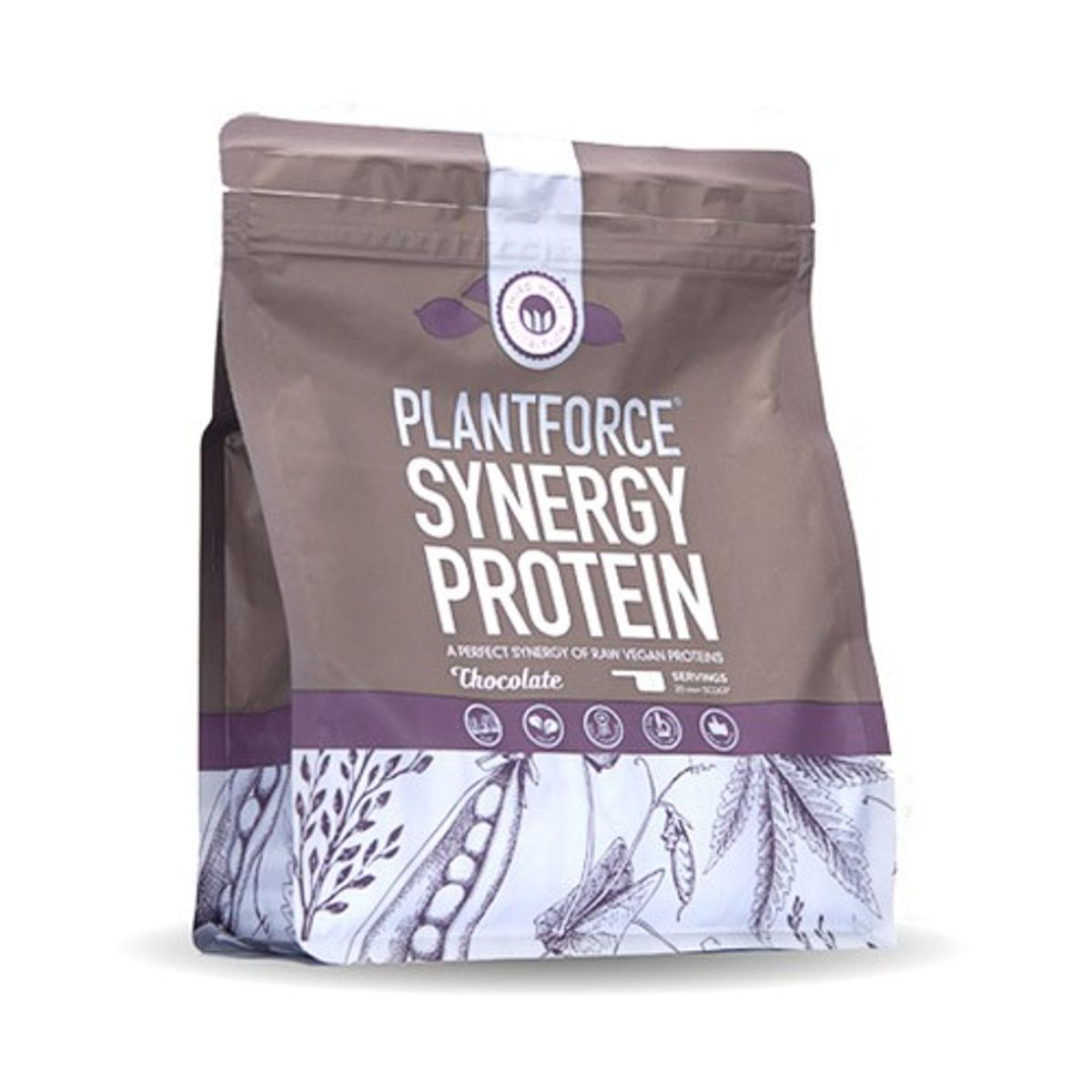 Protein chokolade Synergy - 400 gram - Plantforce