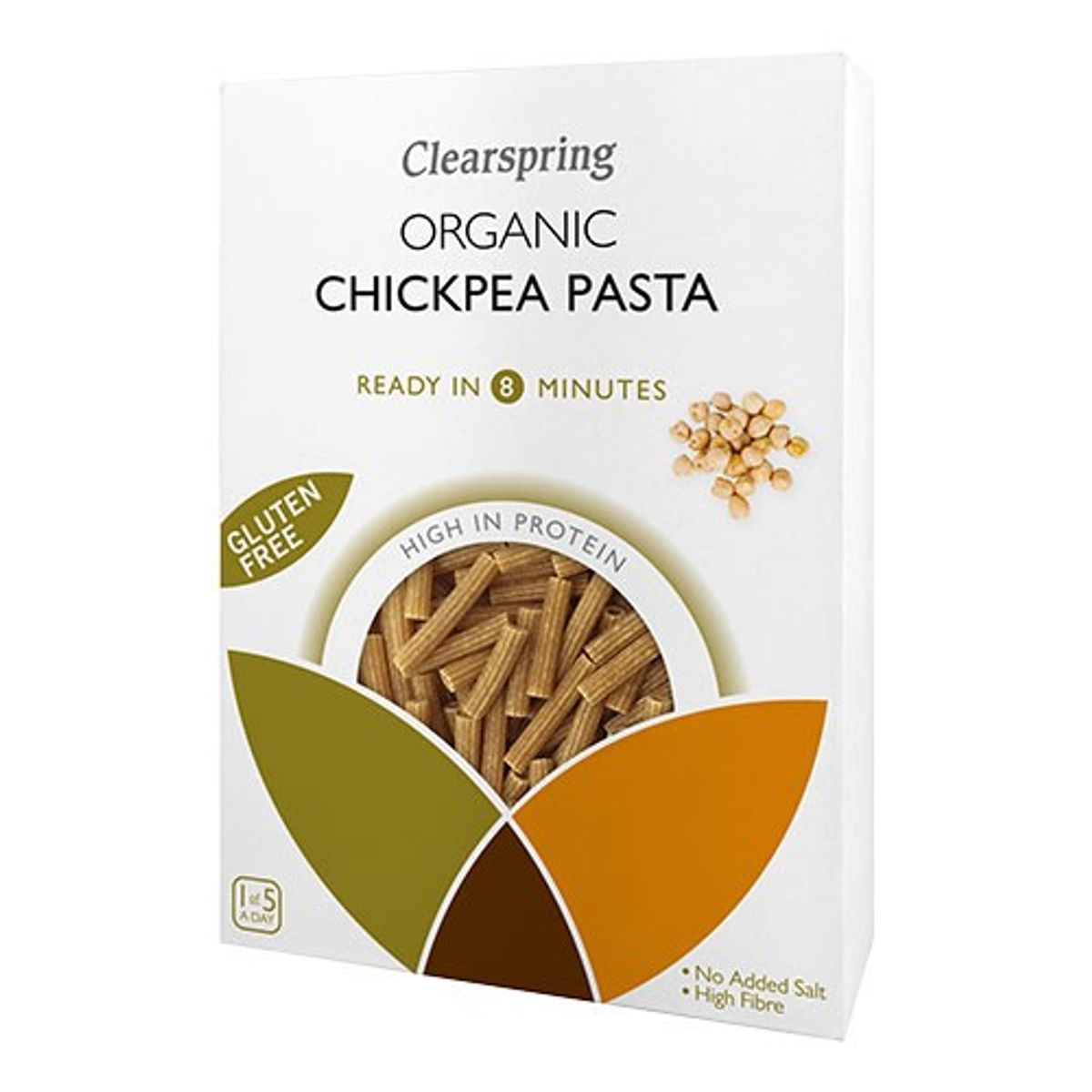 Kikærte pasta Sedanini Økologisk - 250 gram - Clearspring