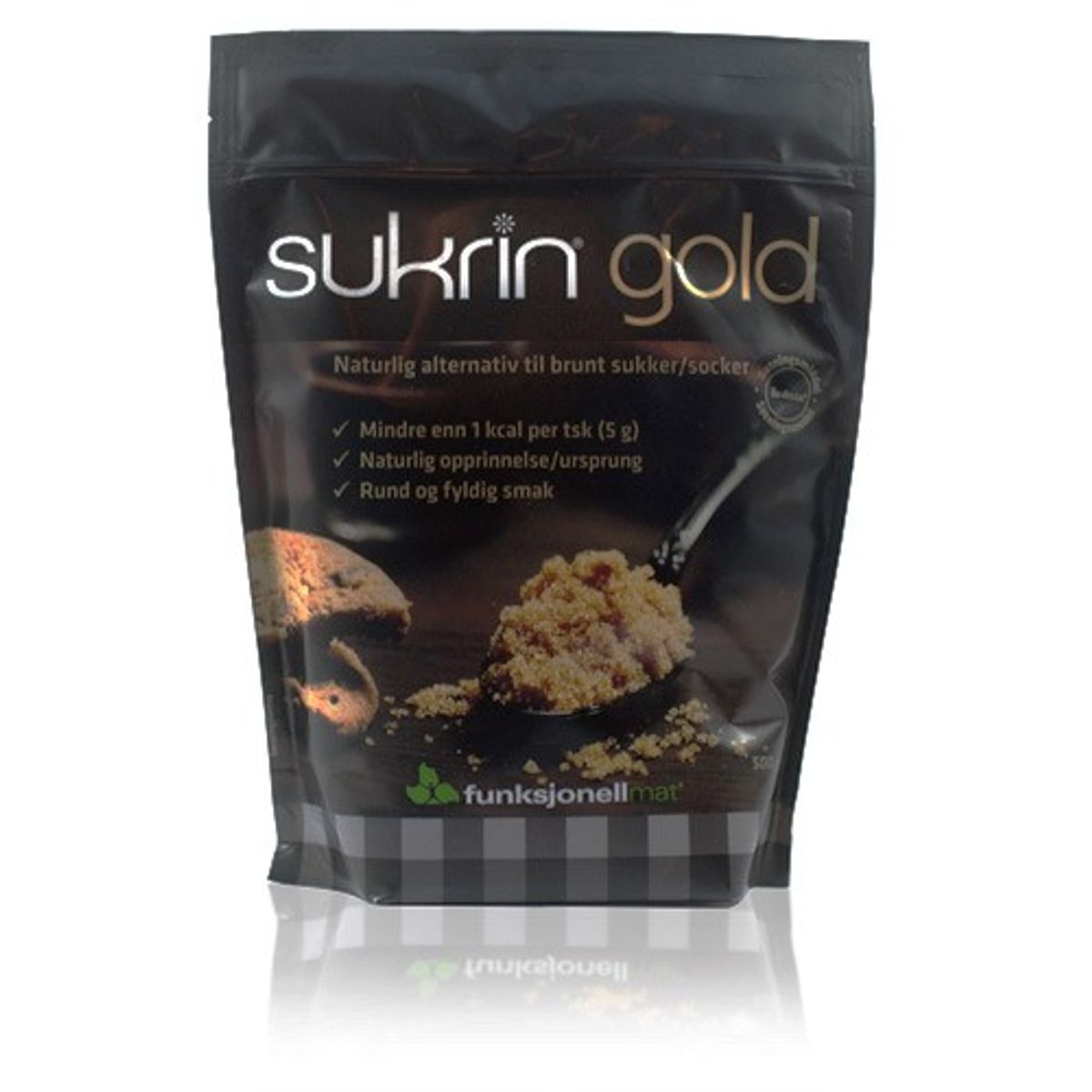 Sukrin Gold alternativ til brunt sukker - 500 gr - Sukrin