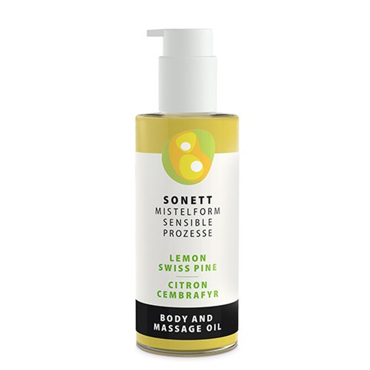 Krops & Massageolie Citron/ Cembrafyr - 145 ml - Sonett