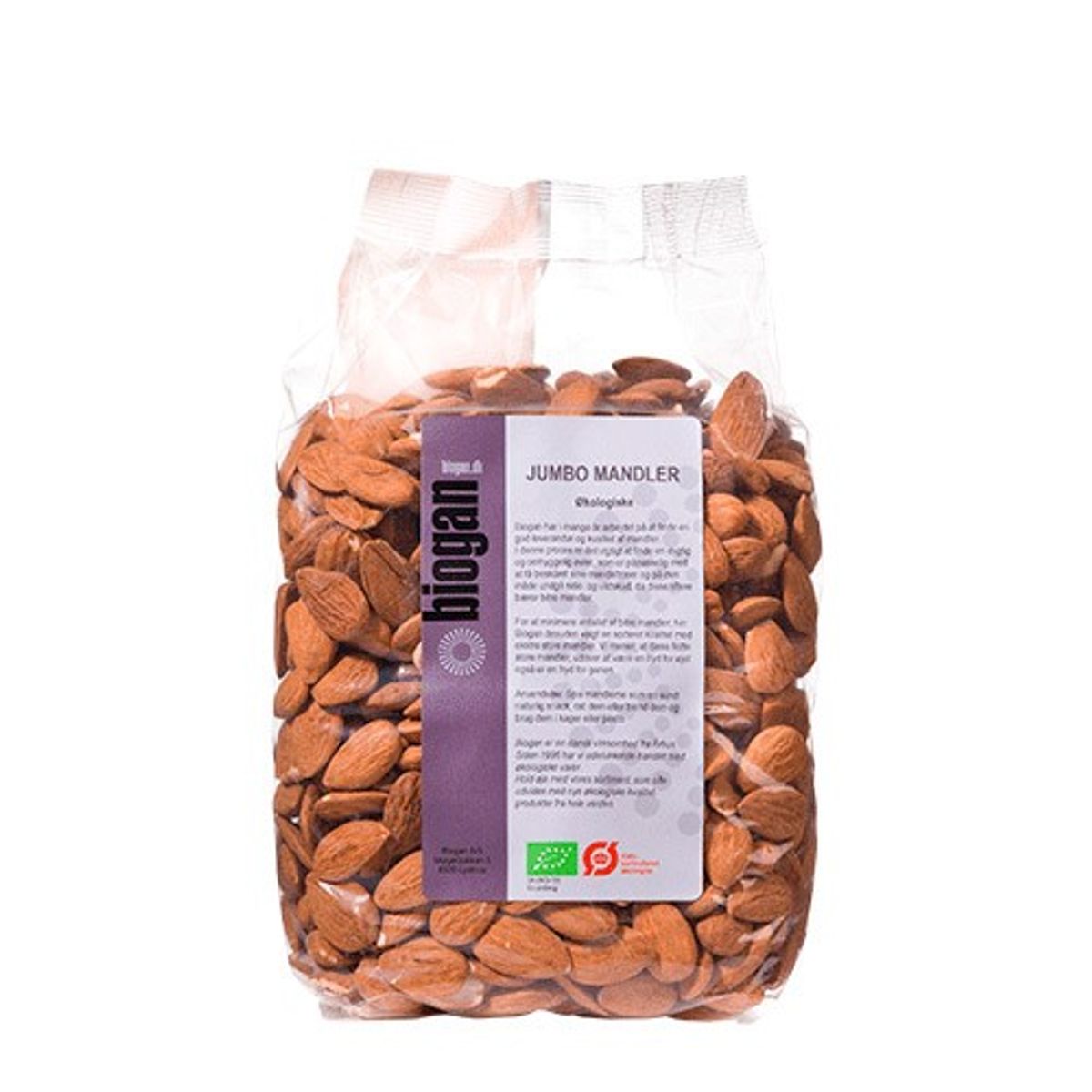 Mandler Jumbo Økologiske - 1 kg - Biogan