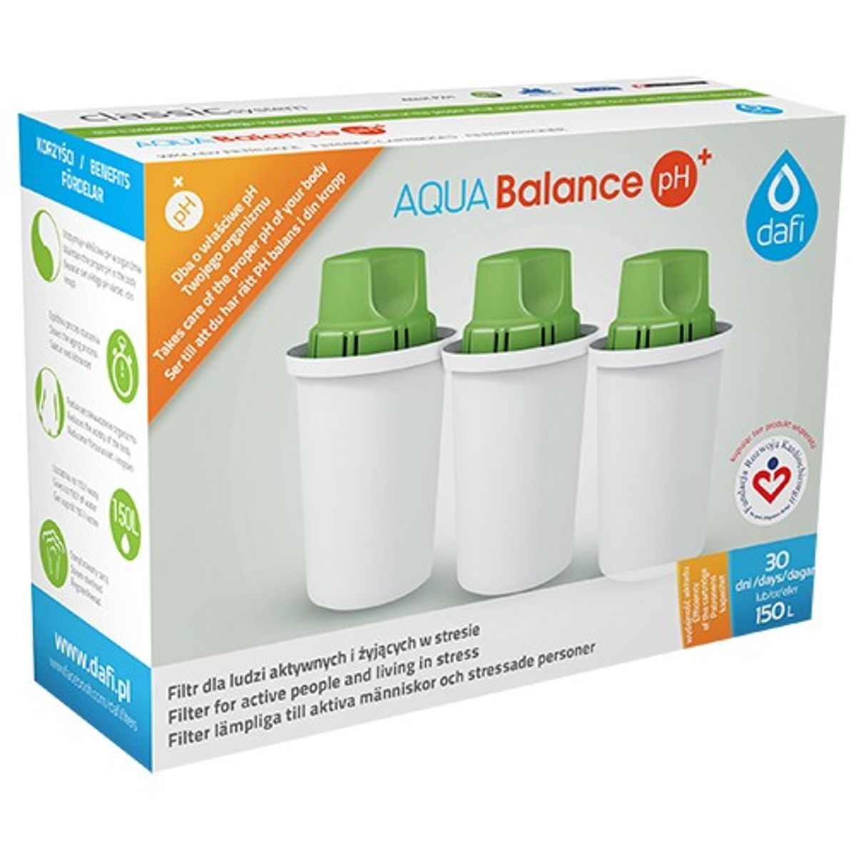 Filterpatroner 3-pack aqua balance - 1 pakke - Dafi