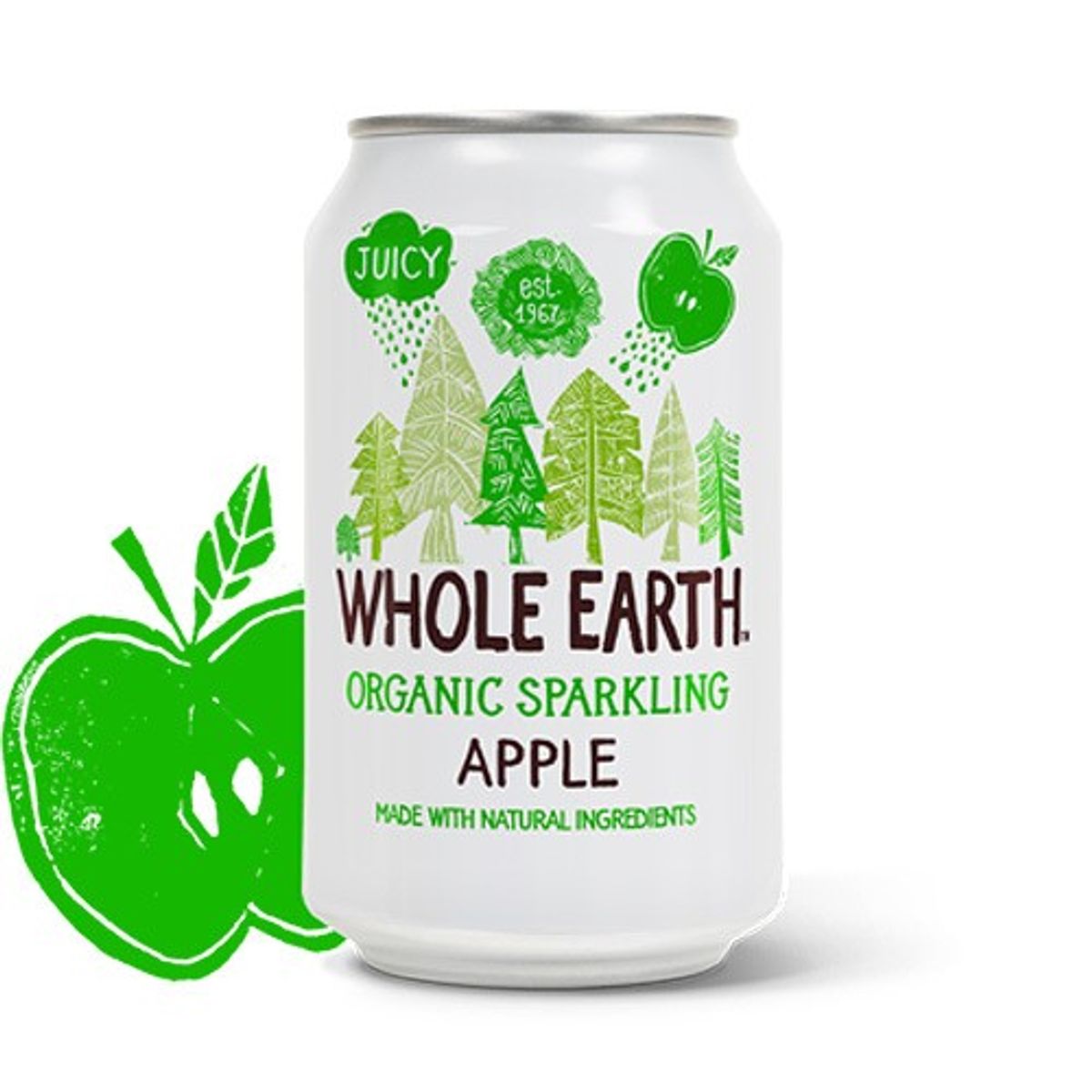 Apple soda i dåse Whole Earth Økologisk - 330 ml