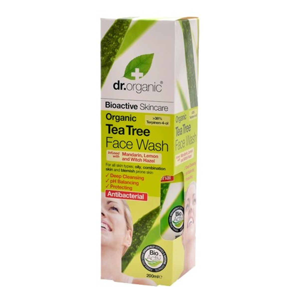 Face wash tea tree - 200 ml - Dr. Organic