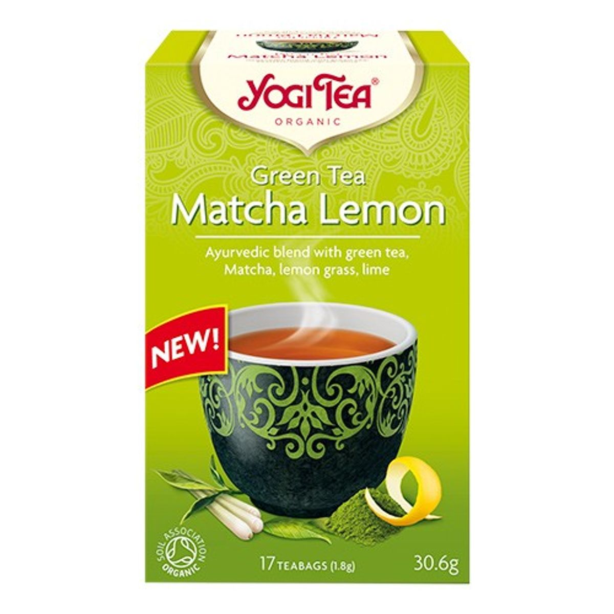 Green tea Økologisk matcha lemon organic - 17 breve - Yogi Tea