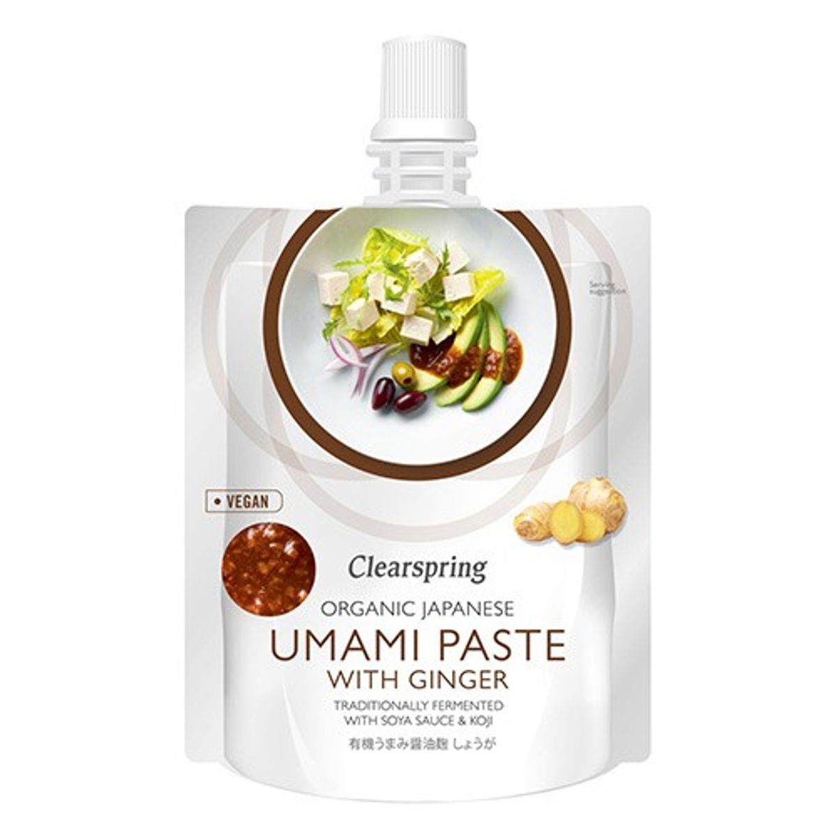 Japansk umami paste m ingefær Økologisk - 150 gram - Clearspring