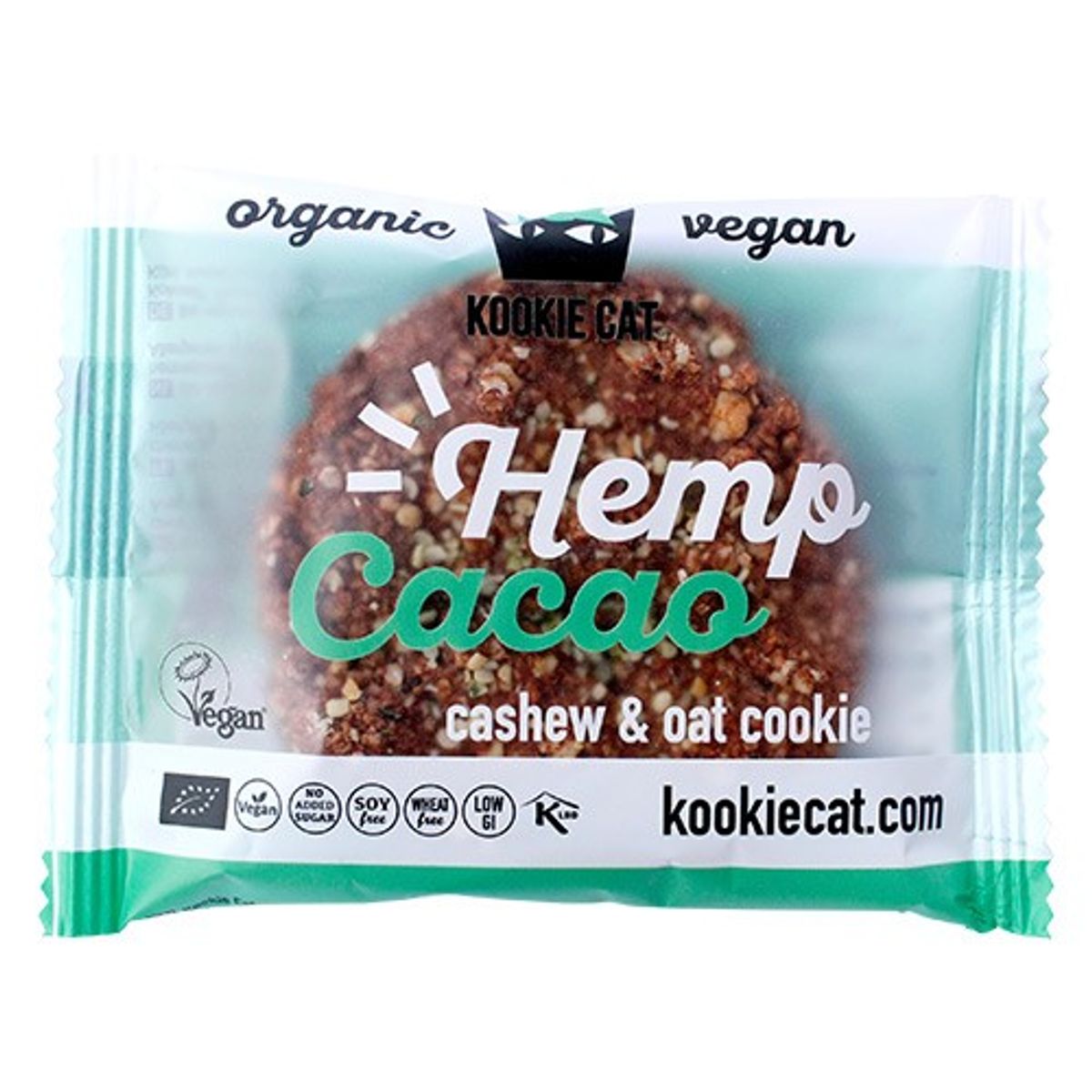 Kookie Cat Hemp cacao Økologisk - 50 gram - Kookie Cat