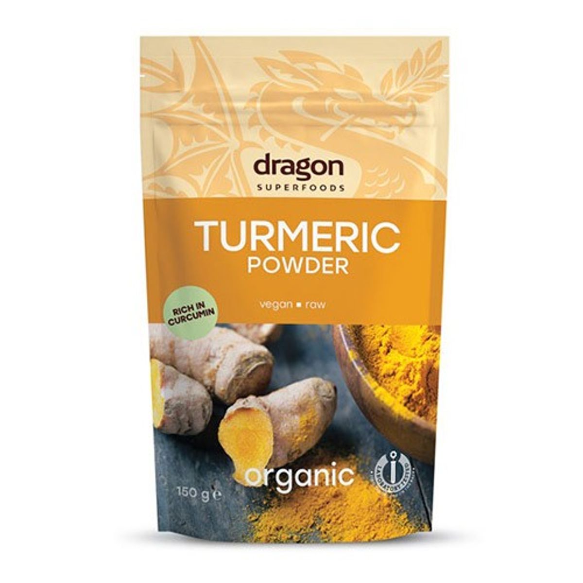 Gurkemeje pulver Økologisk - 150 gram - Dragon Foods