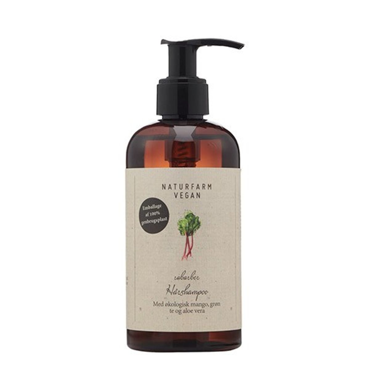 Hårshampoo Rabarber - 250 ml - Naturfarm