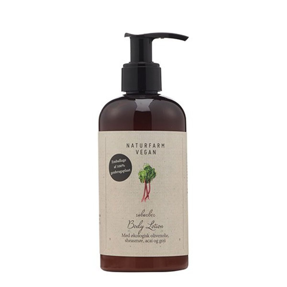 Body Lotion Rabarber - 250 ml - Naturfarm Vegan