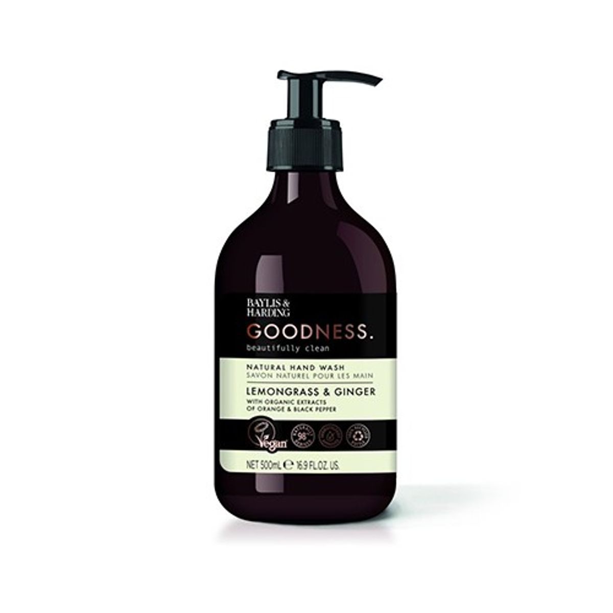 Hand Wash lemongrass & ginger - 500 ml - Baylis & Harding Goodness