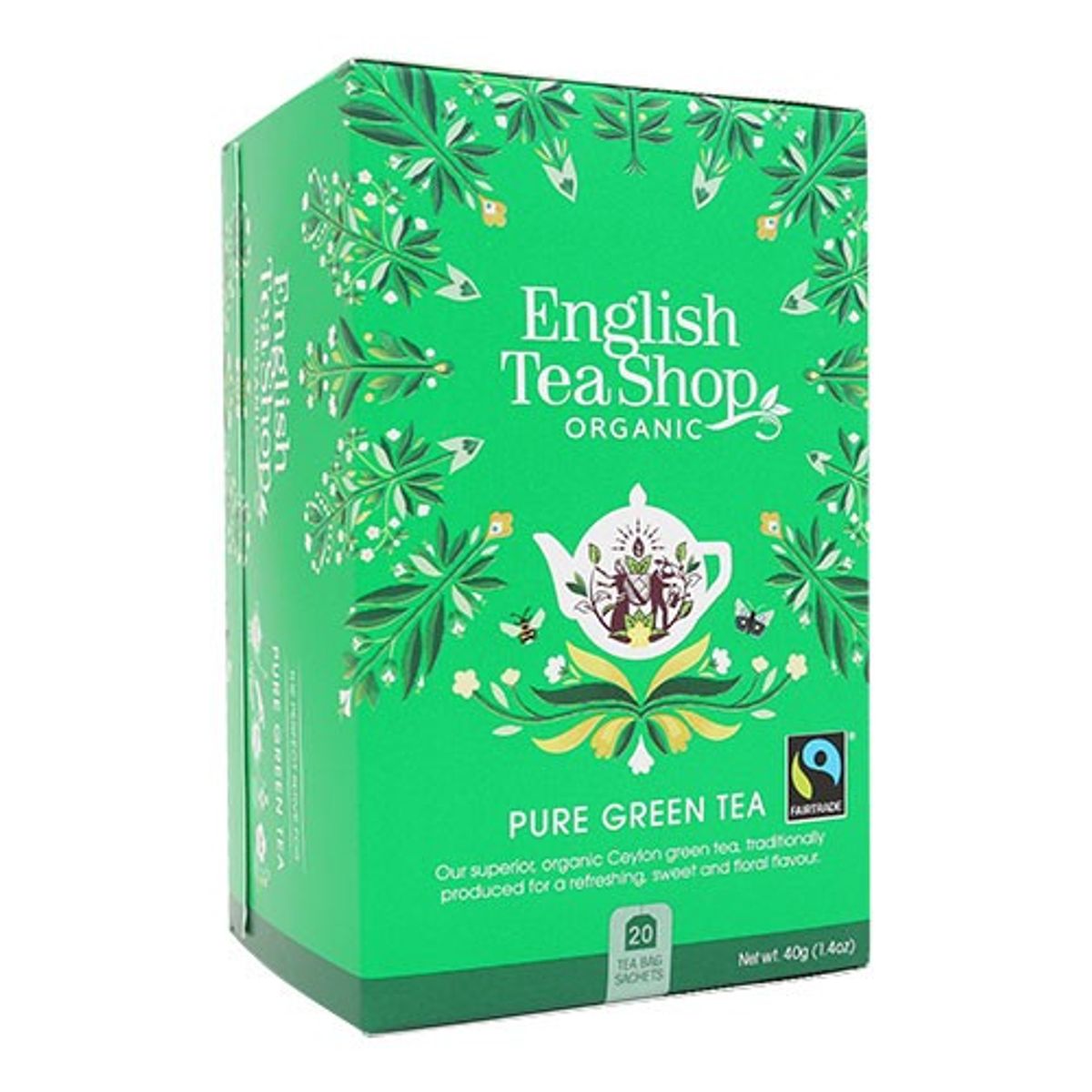 Pure Green Tea Økologisk - 20 breve - English Tea Shop