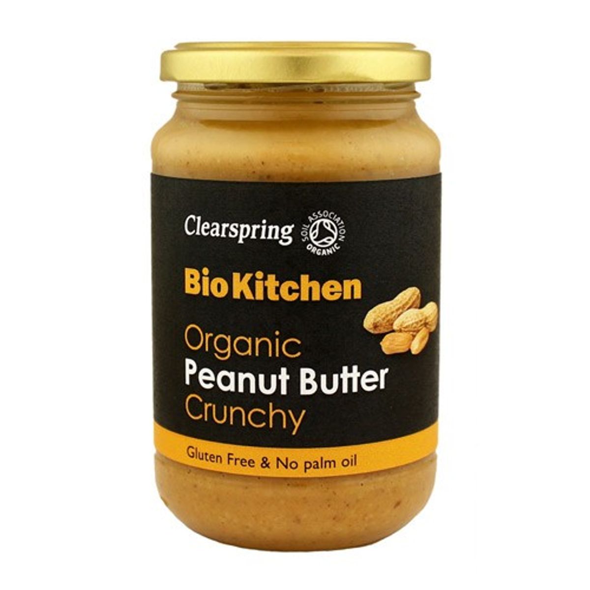 Peanut butter Crunchy Økologisk - 350 gram - Clearspring